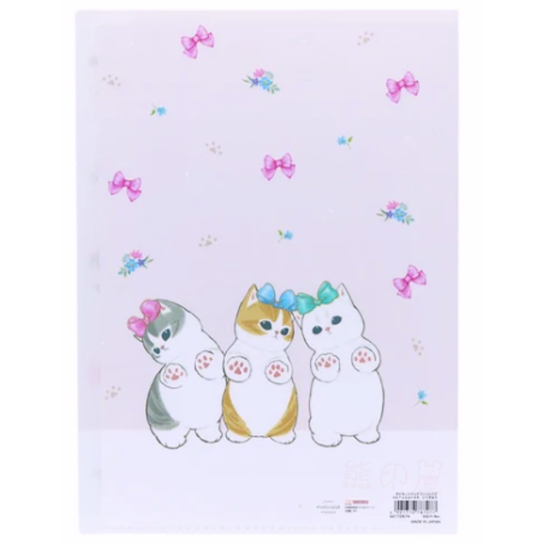 日本Mofusand貓貓蝴蝶結款 A4 文件 file日本製