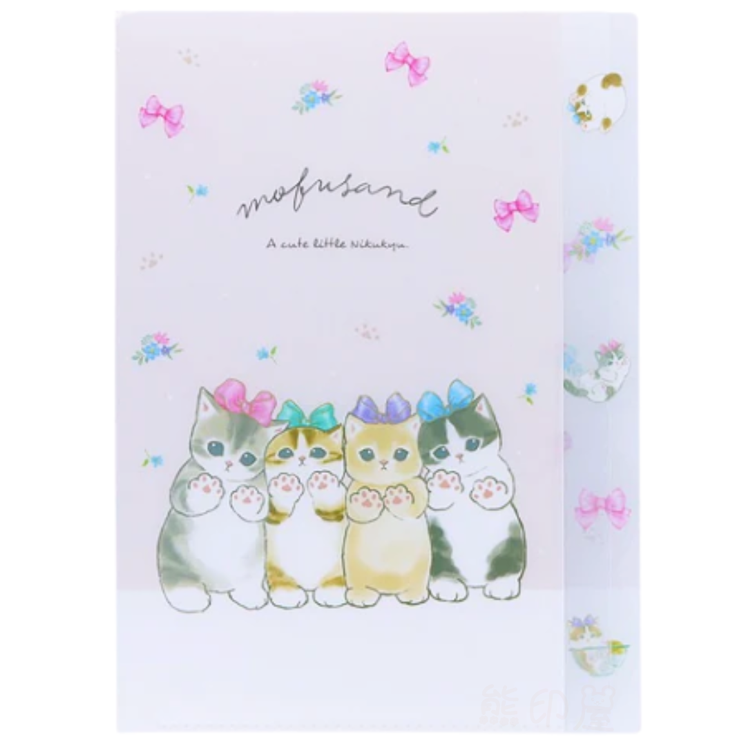 日本Mofusand貓貓蝴蝶結款 A4 文件 file日本製
