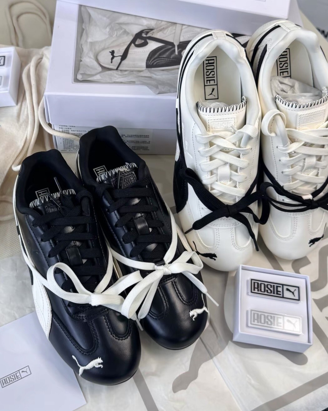 <預購!!> Rosé x PUMA Speedcat Premium W "Black" 聯名款 休閒鞋 女鞋 黑白 404391-01 404390-01