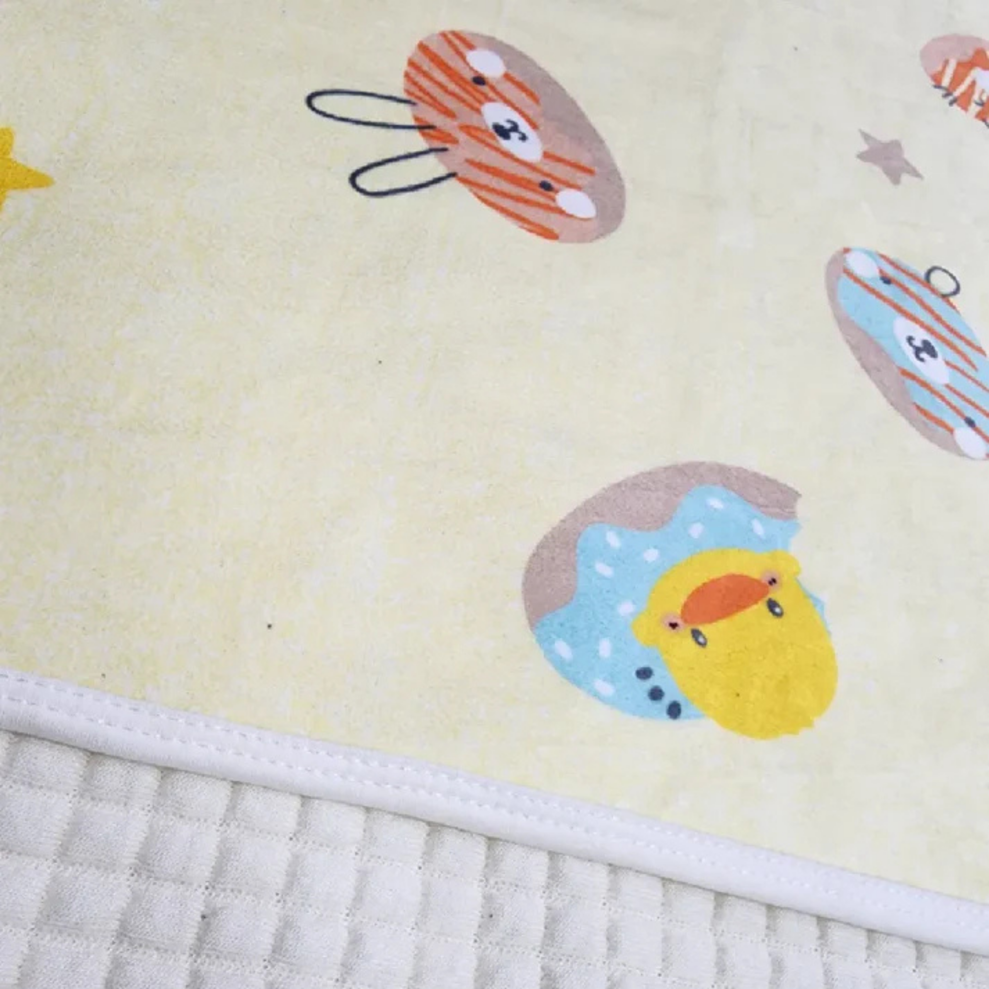 黃色小鴨 親膚多功能隔水毛巾墊