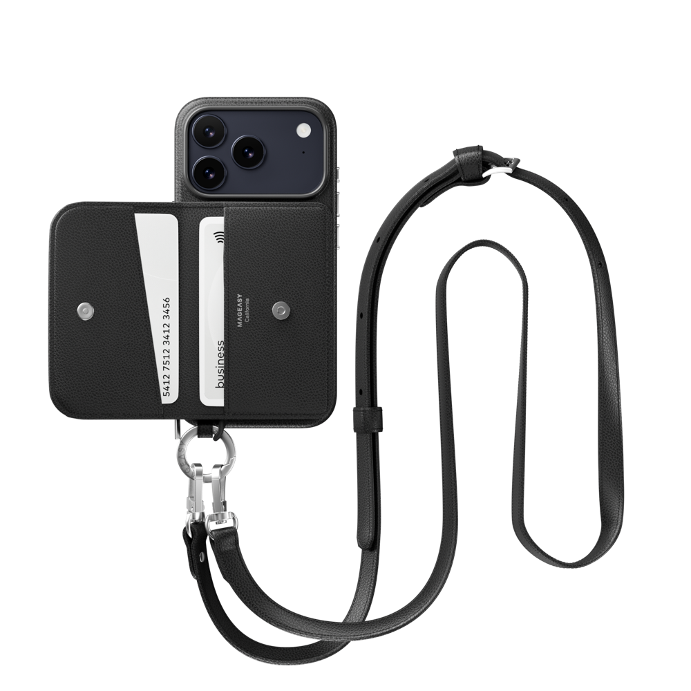 【MagEasy】i17系列 Pouch M 錢包磁吸掛繩殼