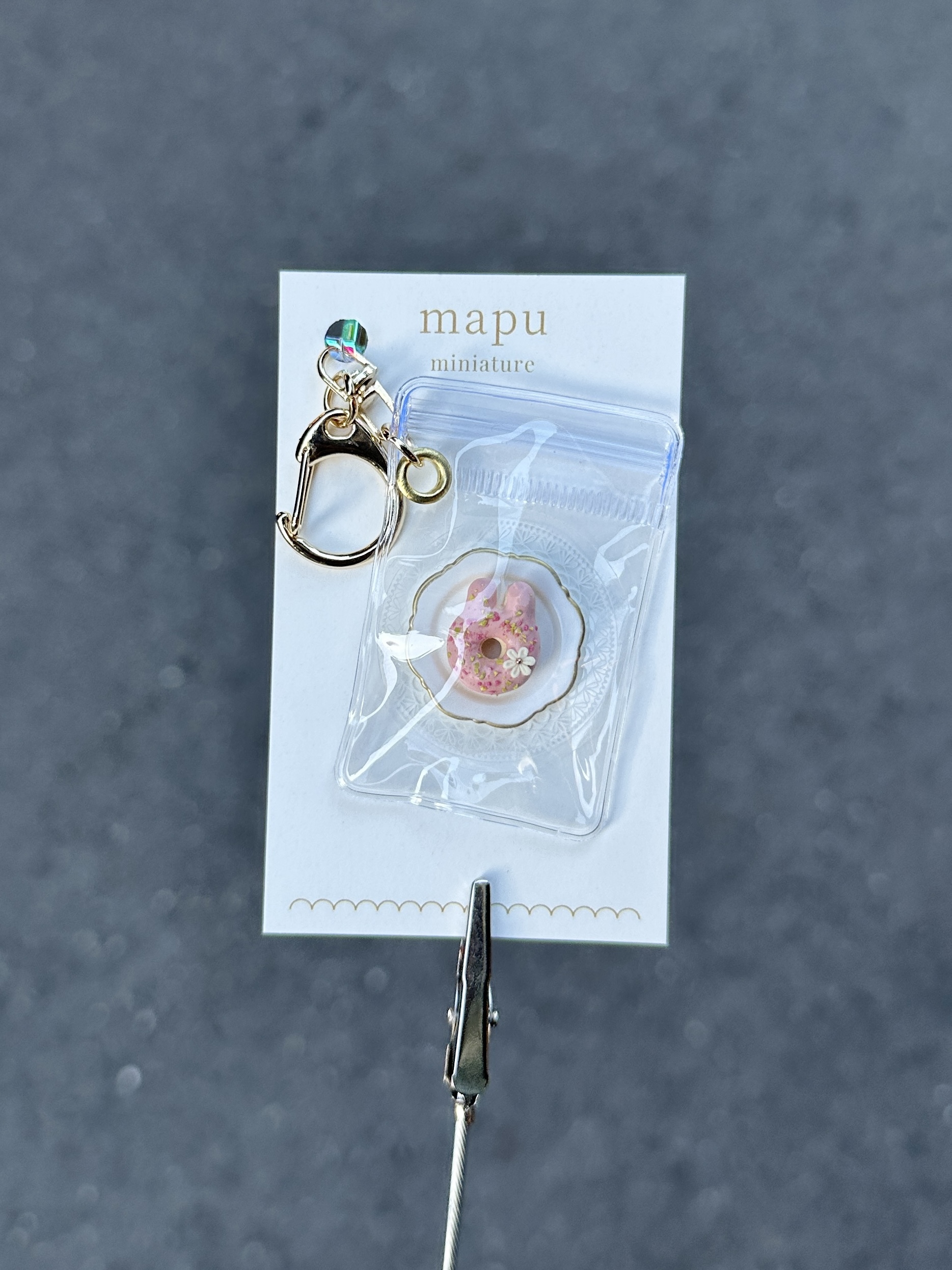 [mapu] 兔子巧克力甜甜圈吊飾 | NO.22