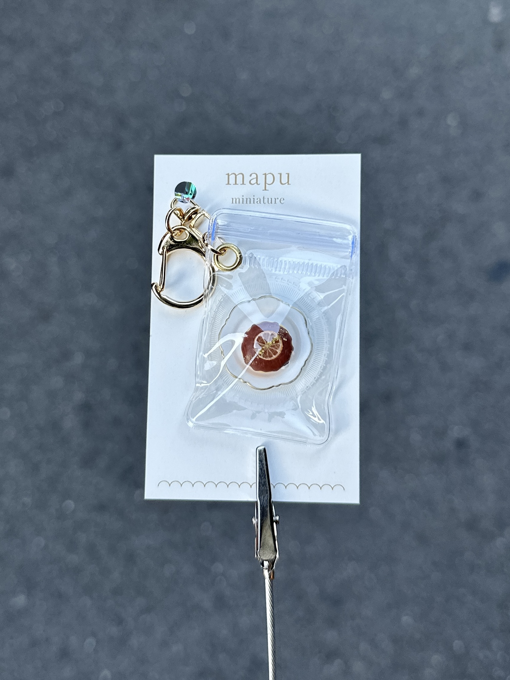 [mapu] 巧克力橘子甜甜圈吊飾 | NO.23