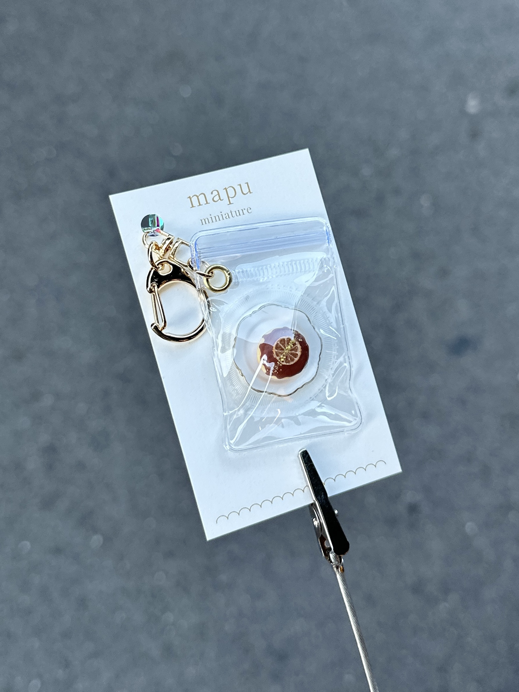 [mapu] 巧克力橘子甜甜圈吊飾 | NO.23