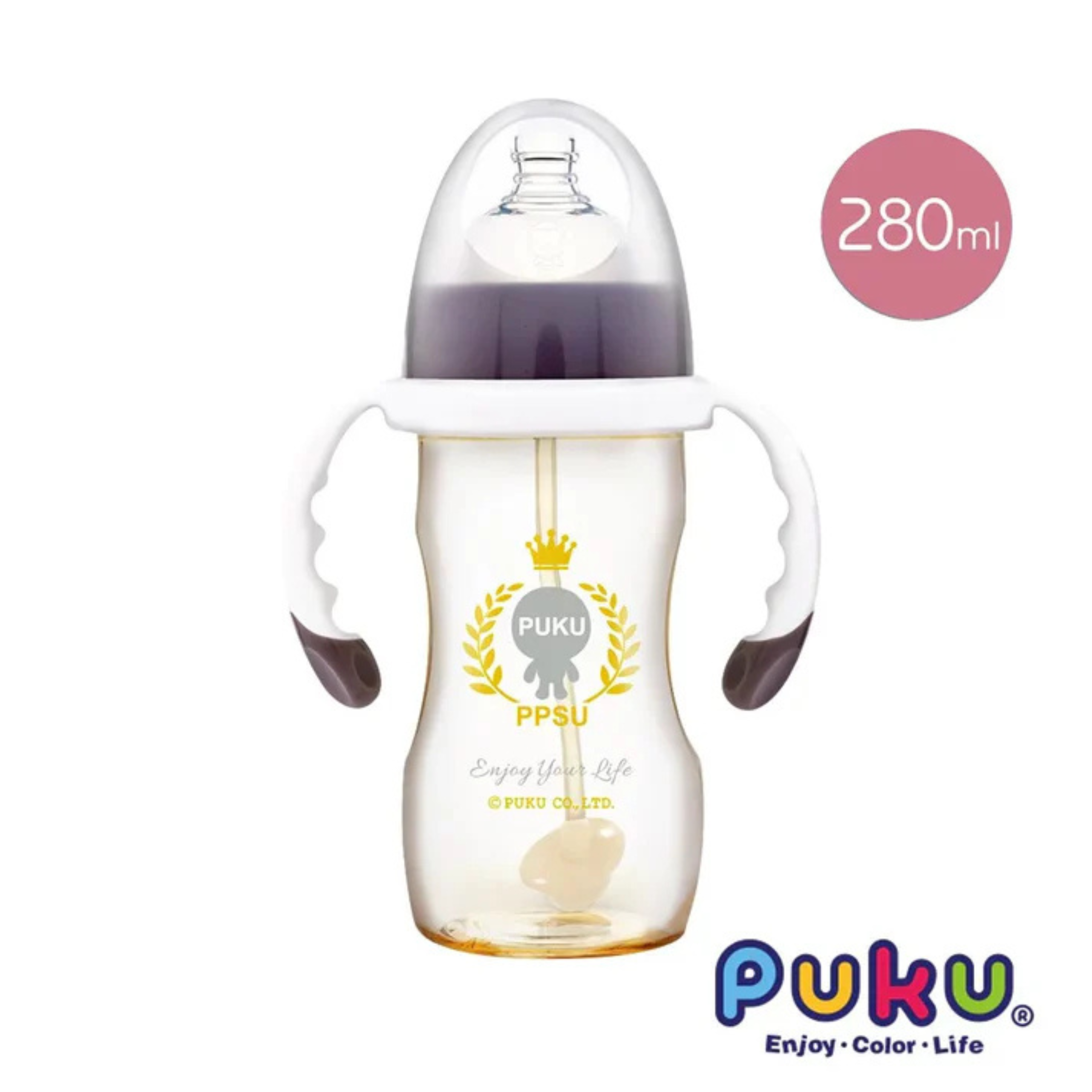Puku PPSU Smile母乳實感寬口練習奶瓶280ml