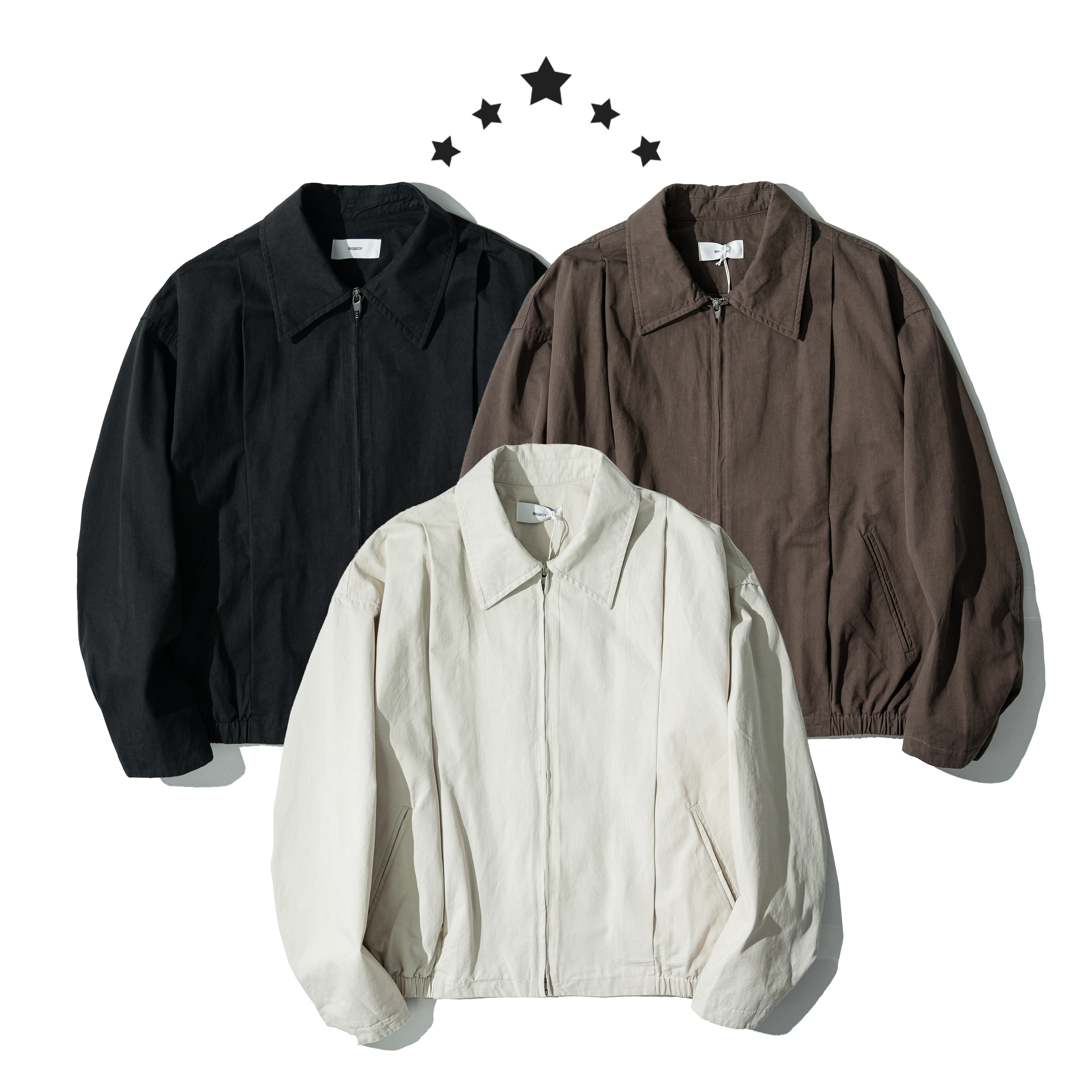 Washed Work Jacket 寬短 水洗感 工作外套 [B-2579]