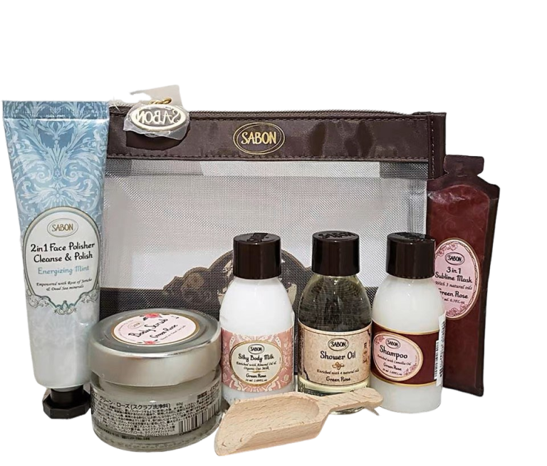 【SABON】 以色列綠玫瑰6件旅行保養組