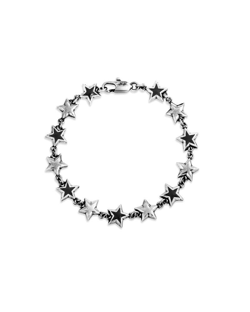 TwoJeys｜Enameled Stars Bracelet (Black)
