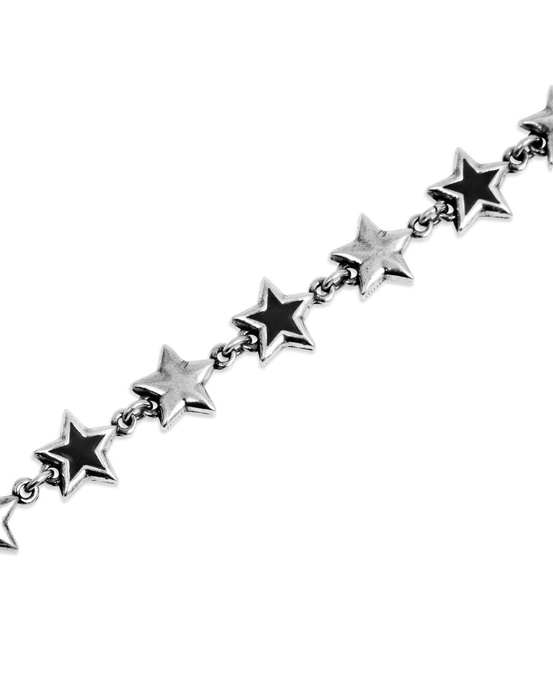 TwoJeys｜Enameled Stars Bracelet (Black)