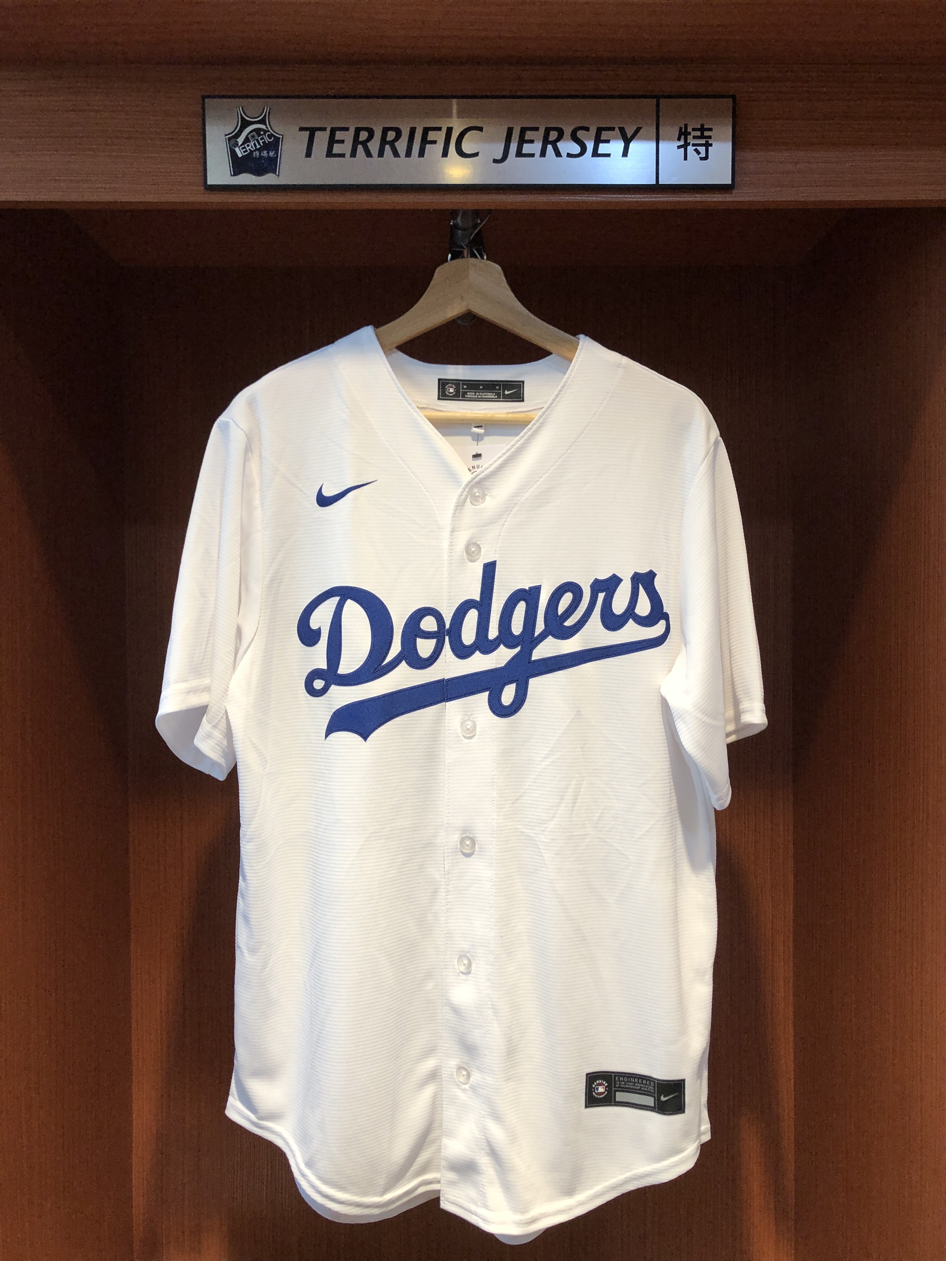 MLB球衣 Kobe Bryant 洛杉磯道奇白 #8 Nike Replica Player Name Jersey 球迷版 熱轉印 全新