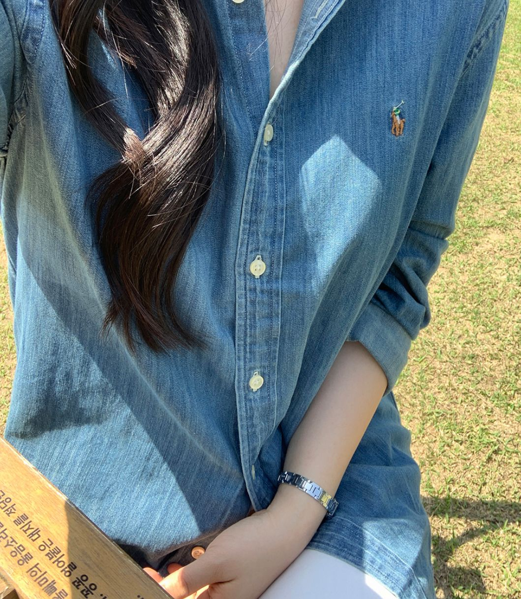 Ralph Lauren Polo Kids Denim Shirt(Dark Blue)