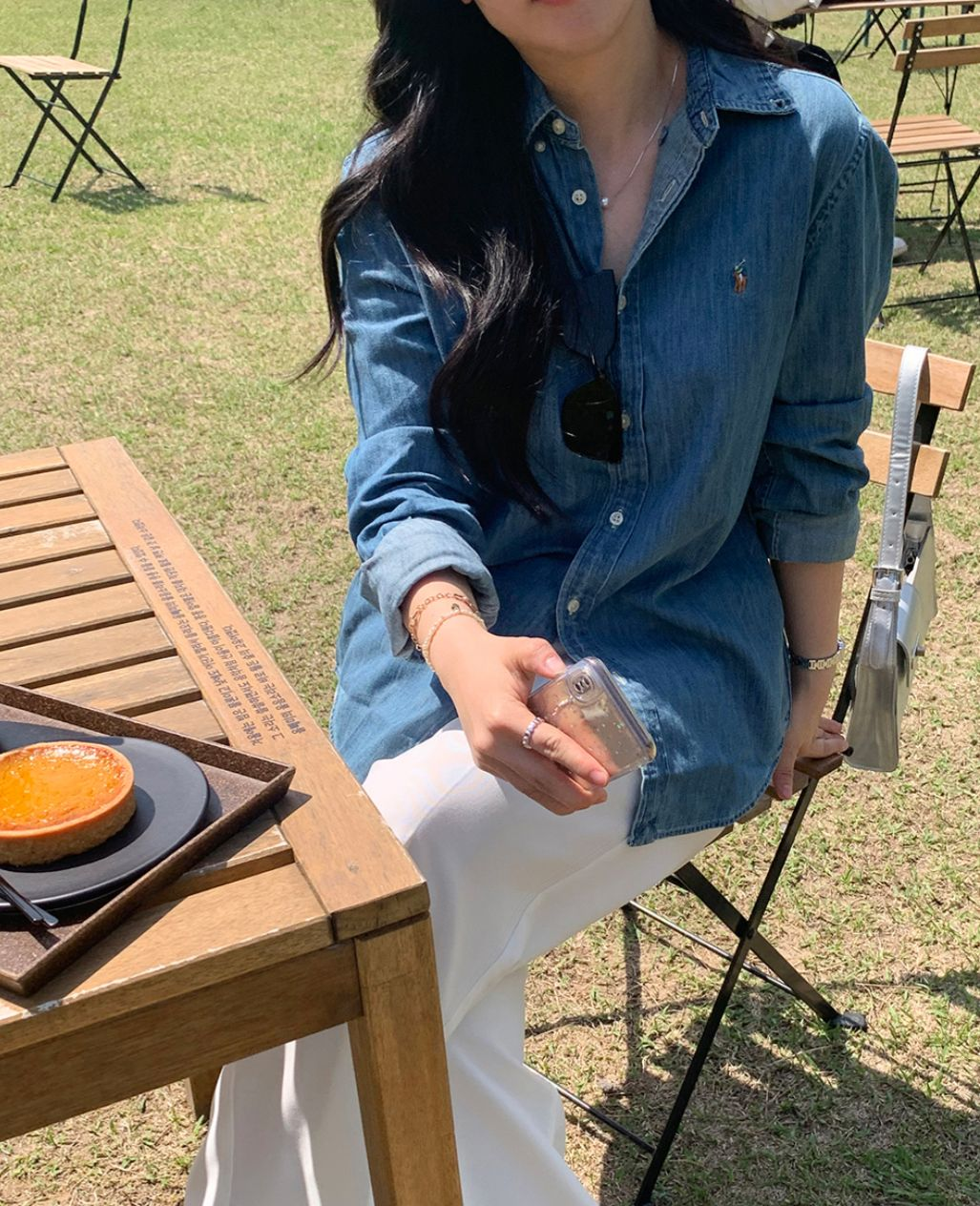 Ralph Lauren Polo Kids Denim Shirt(Dark Blue)