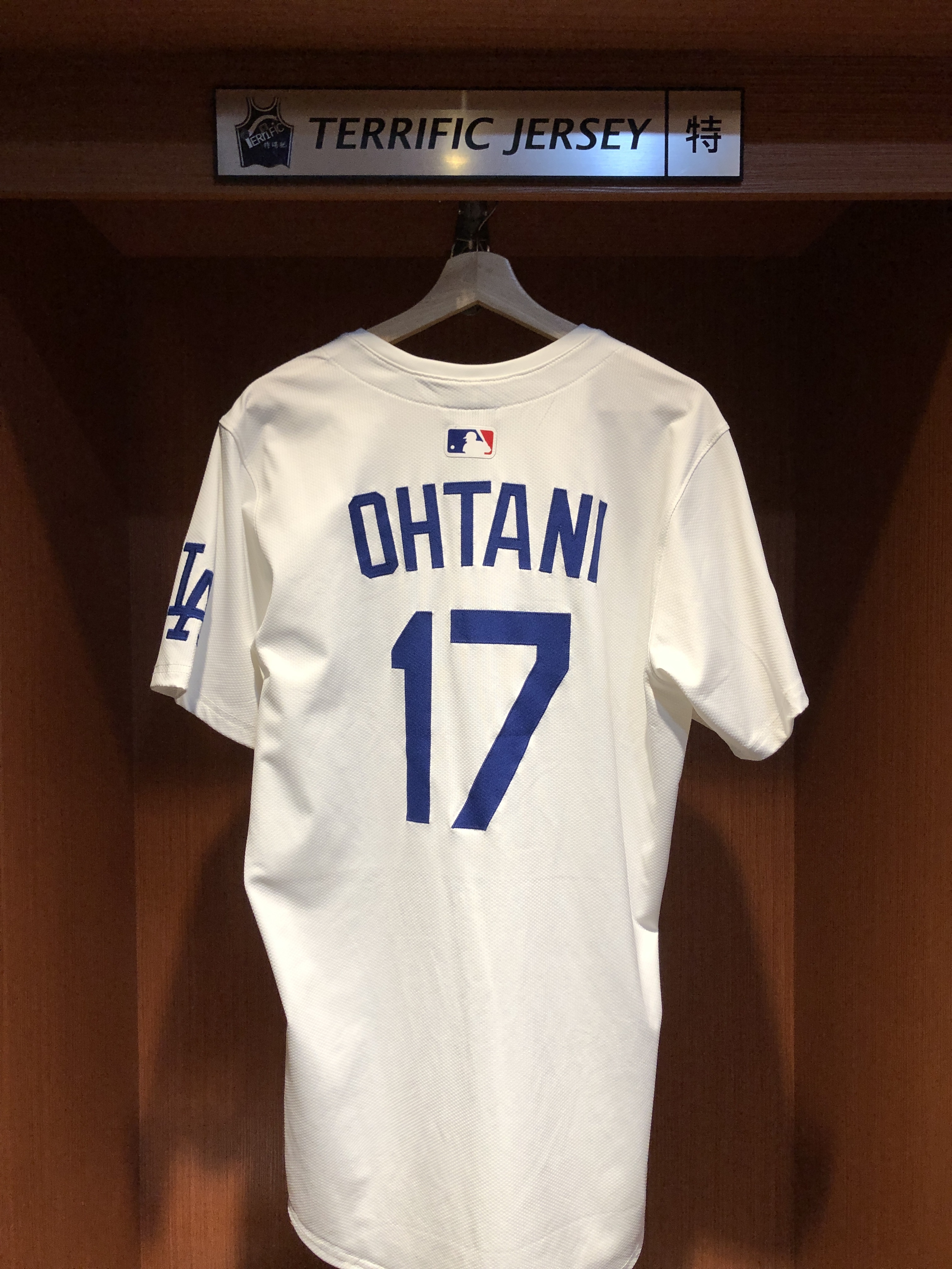 MLB球衣 Shohei Ohtani 洛杉磯道奇白 大谷翔平 Nike Elite Player Name Jersey 球員版 電繡 含贊助商標 全新