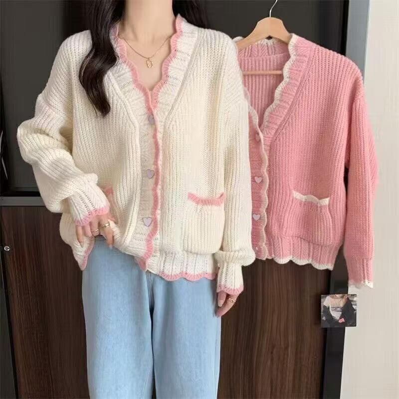 Soft Knit Cardigan in Sweet and Gentle Style