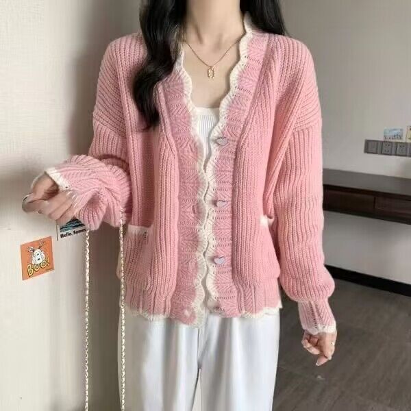 Soft Knit Cardigan in Sweet and Gentle Style