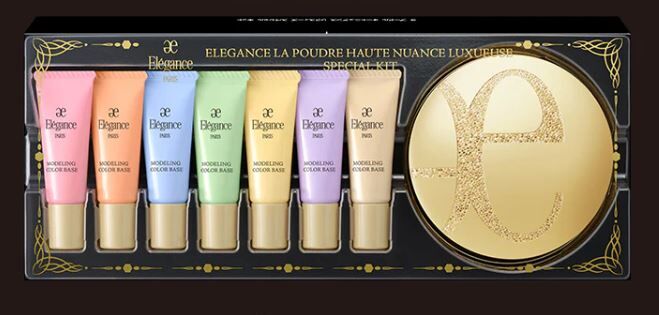 [現貨優惠] Elegance 極緻歡顏 5D 蜜粉餅 × 七色隔離霜 限量組合