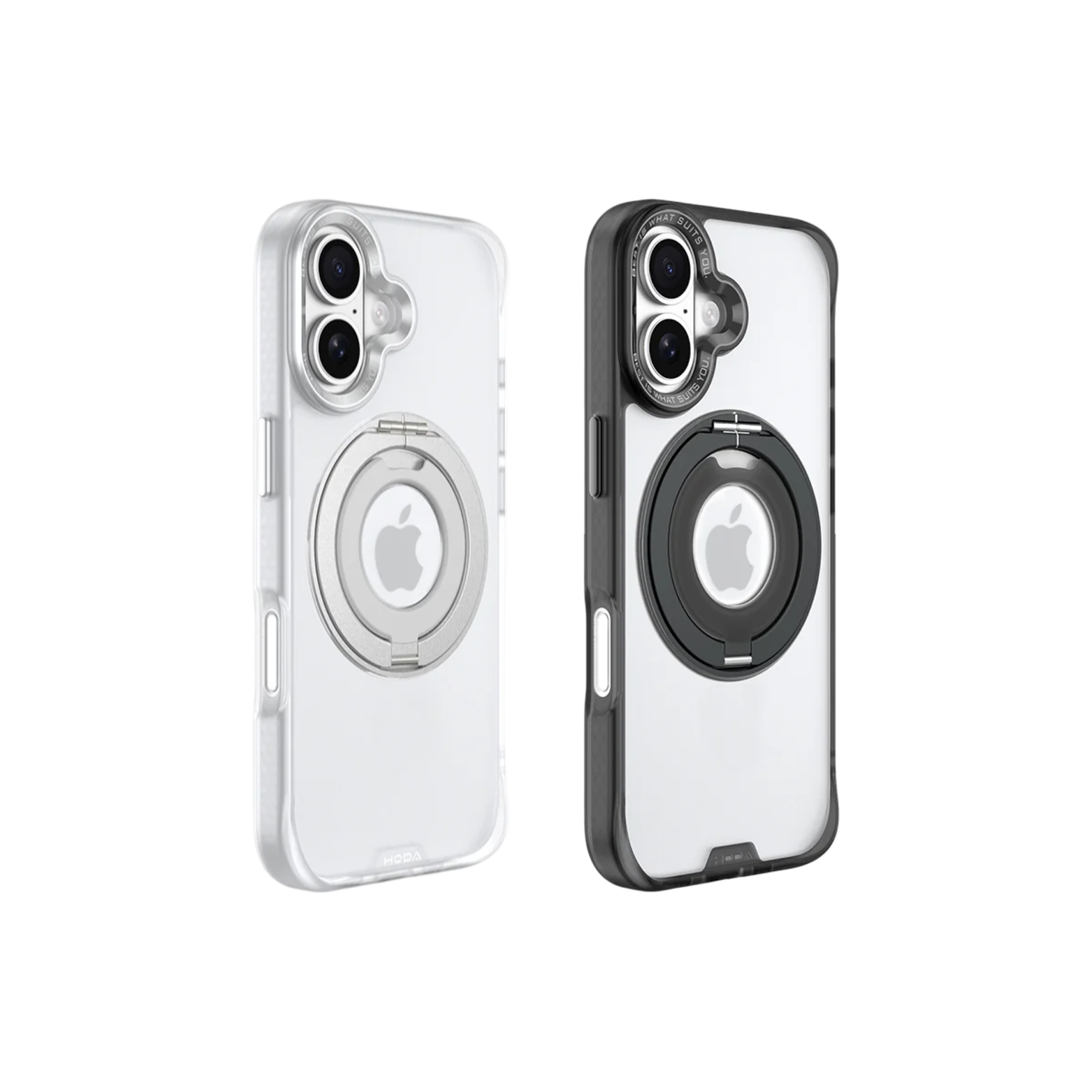 Hoda iPhone 17 柔石360°支架軍規防摔保護殼