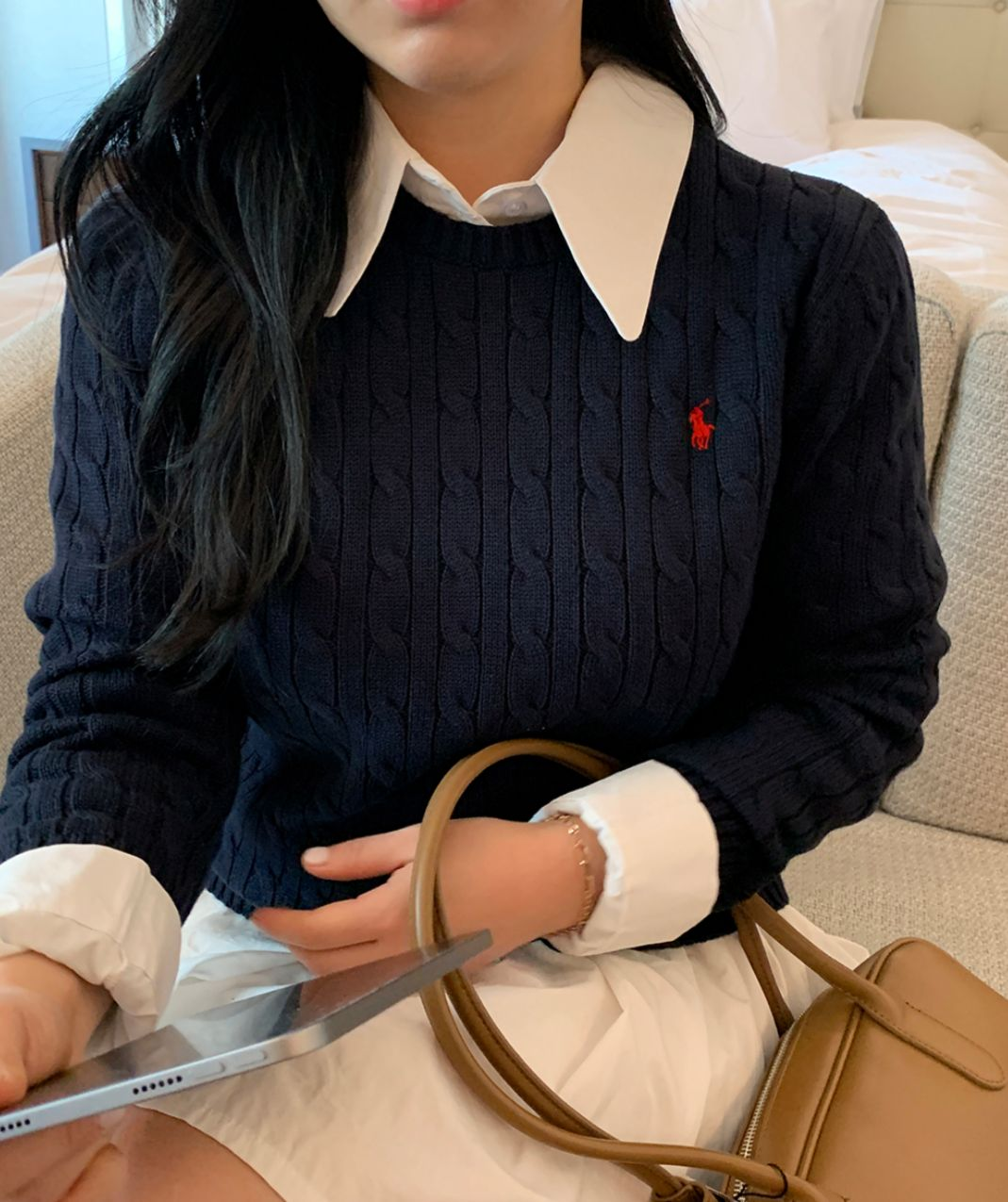 Ralph Lauren Polo Kids Cotton Sweater(Navy)