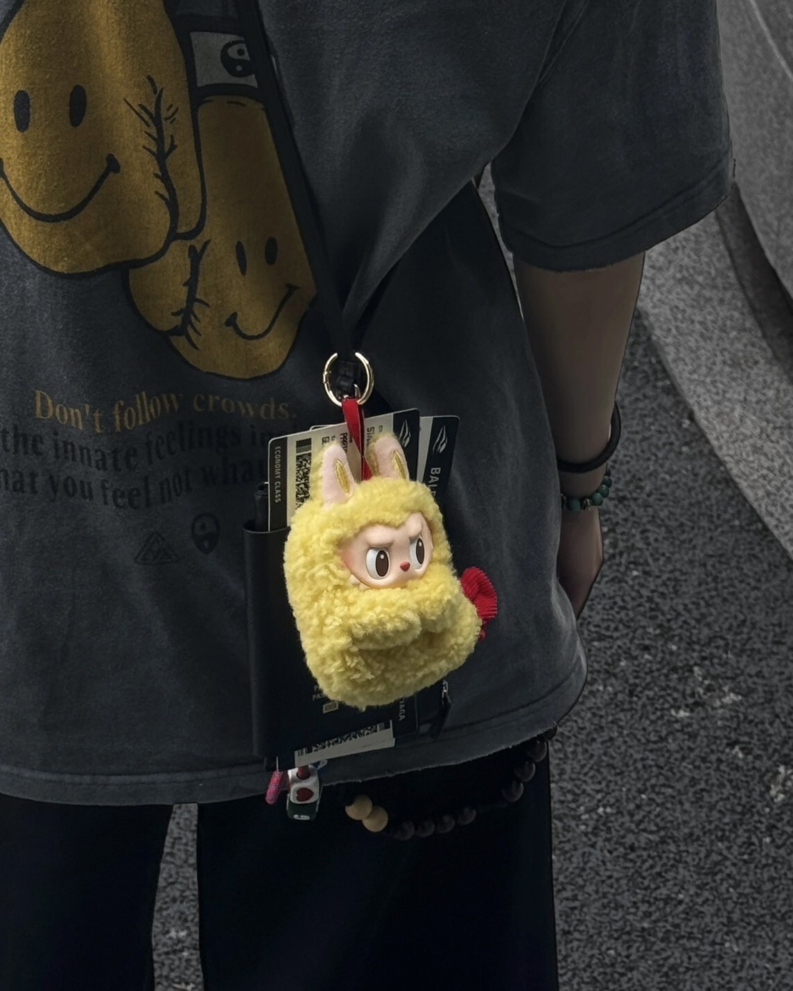 POP MART LABUBU 炸蝦 耳機包 掛飾