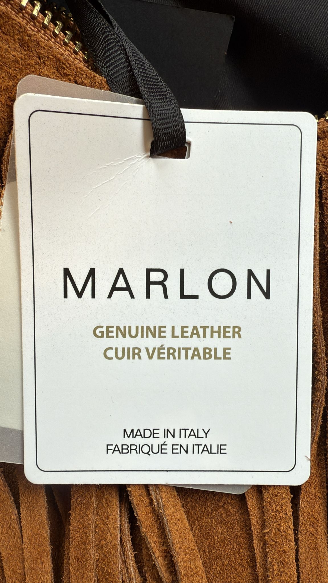 英國代購 (獨立訂單)- MARLON  Brown Suede Fringe Shoulder&nbsp;Bag