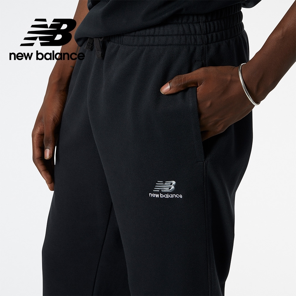 【出清特價】New Balance NB 棉質長褲 中性款 黑色 XL 歐美版 UP21500BK