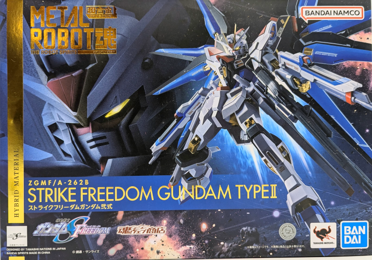 BANDAI SPIRITS METAL ROBOT SPIRITS Mobile Suit Gundam SEED Strike Freedom Gundam Type-2 and Proud Defender and Effect parts set