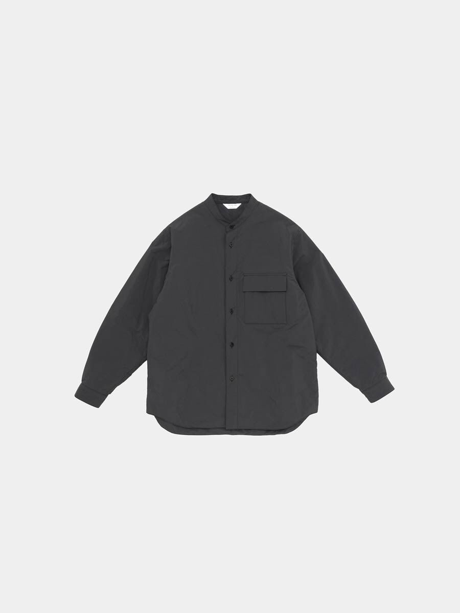 Still By Hand Band Collar Padded Shirt BL04253