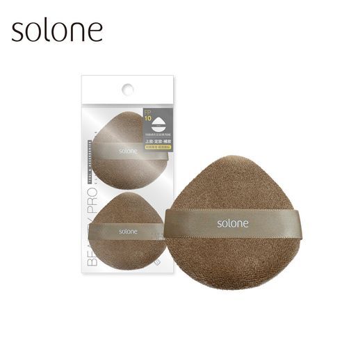現 貨丨Solone 特級植絨定妝撲 / FP10 短絨桃形 (泰迪絨) 2 入/組