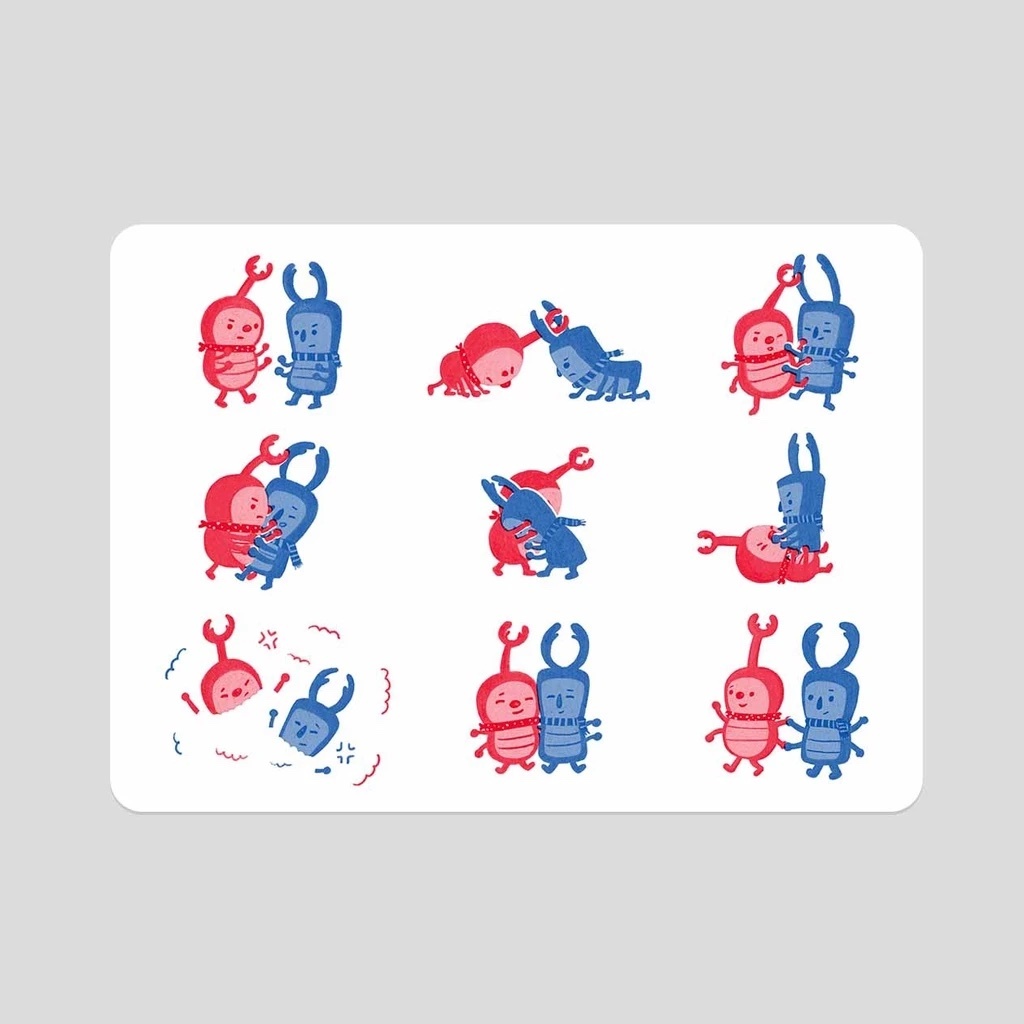 小小音樂家/甲蟲兄弟/孔版印刷明信片