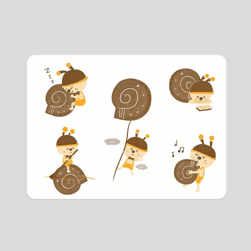 小小音樂家/YOYO/孔版印刷明信片