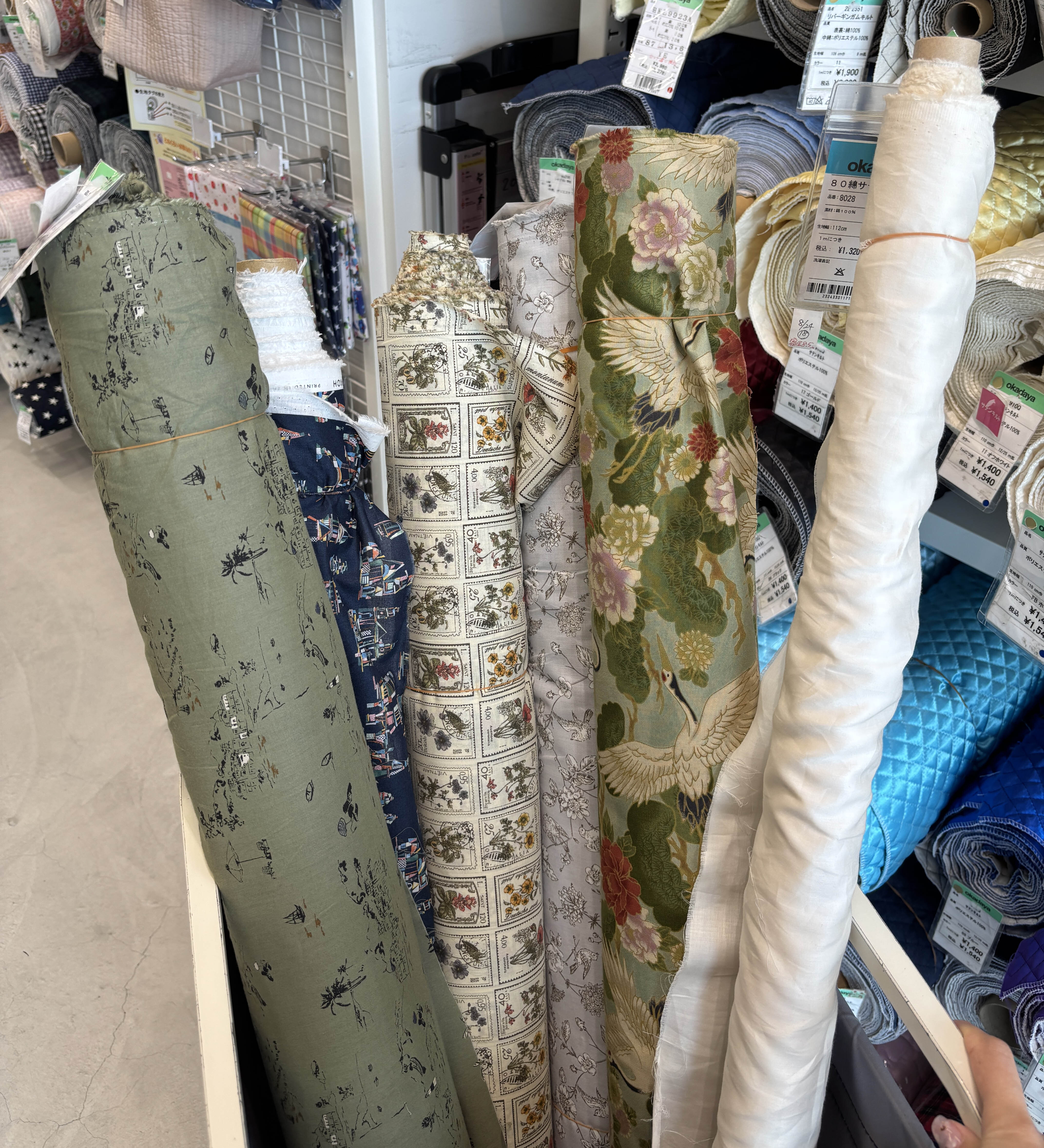 新宿Okadaya布料樓層