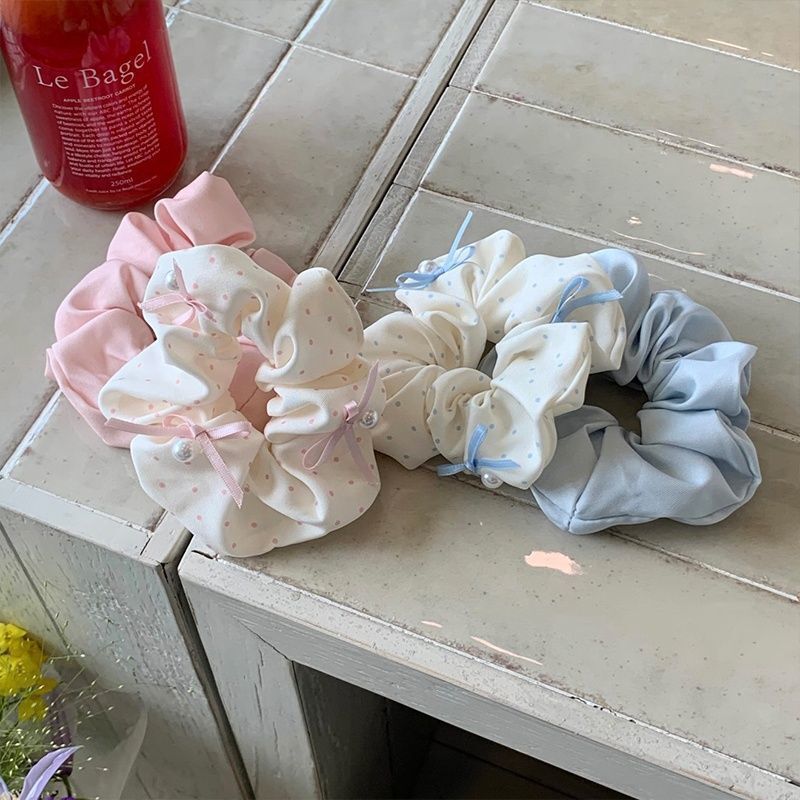 [3 FOR RM10] Fresh Bow Polka Dot Scrunchie