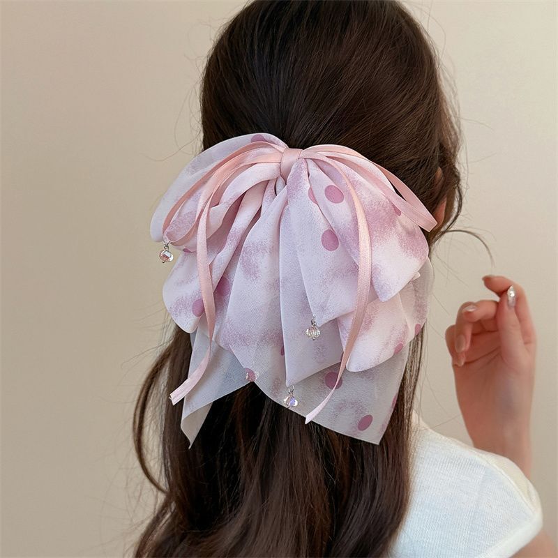 Fairy Bow Ribbon Ponytail Claw
