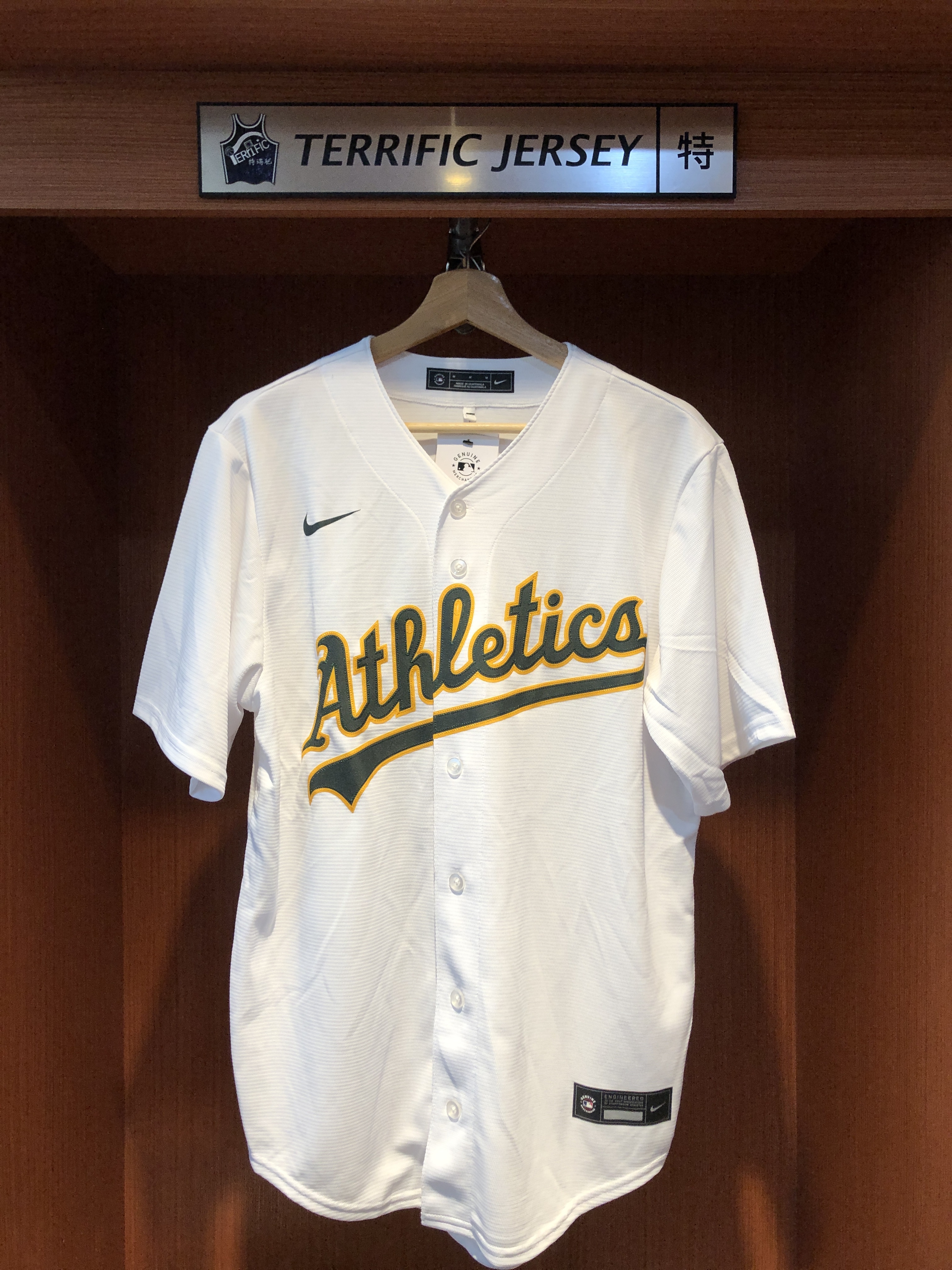 MLB球衣 Nick Kurtz 運動家白 Nike Replica Player Name Jersey 球迷版 熱轉印 全新