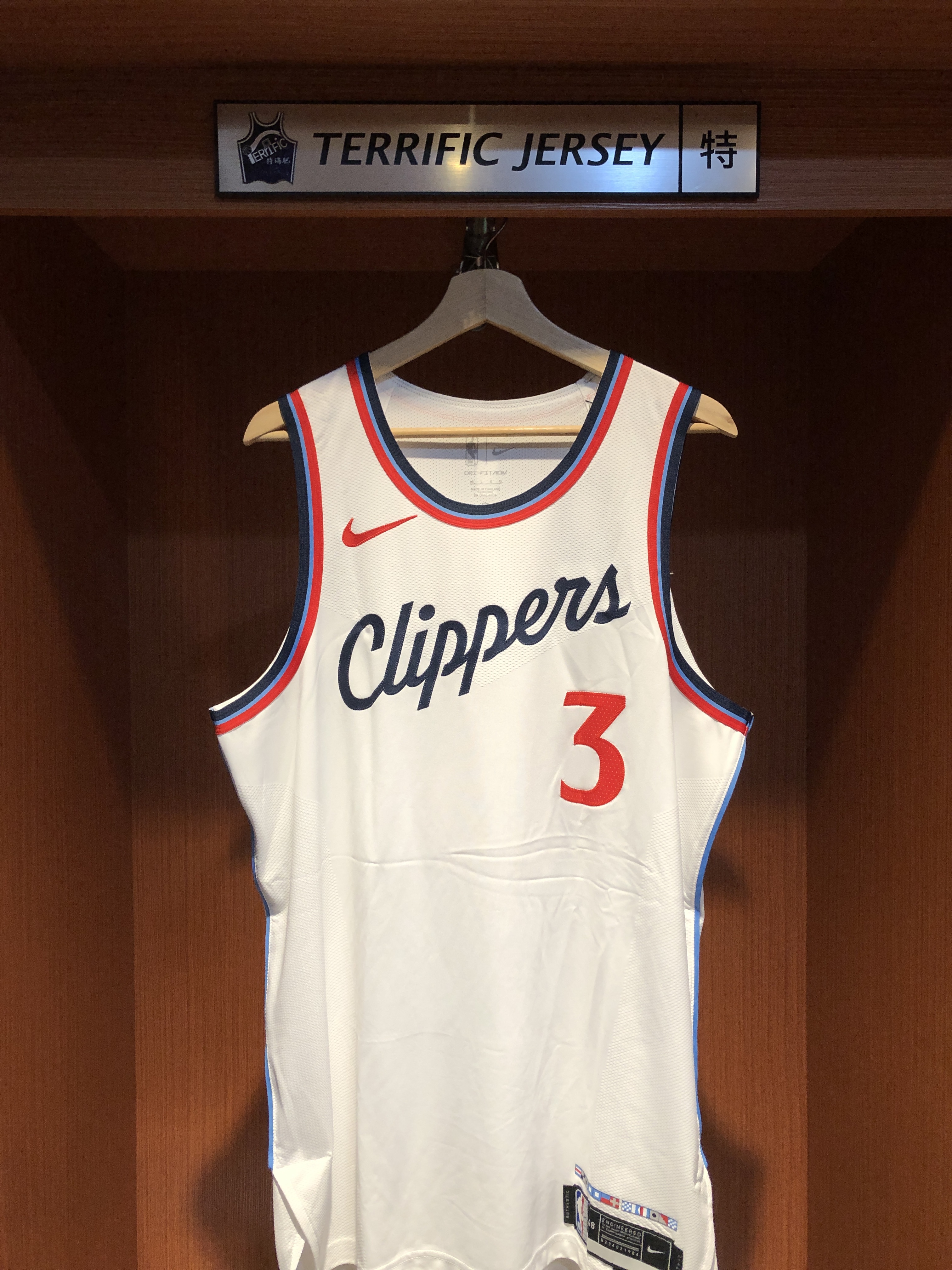 NBA球衣 Chris Paul 洛杉磯快艇白 Association Nike Authentic 球員版 電繡 全新