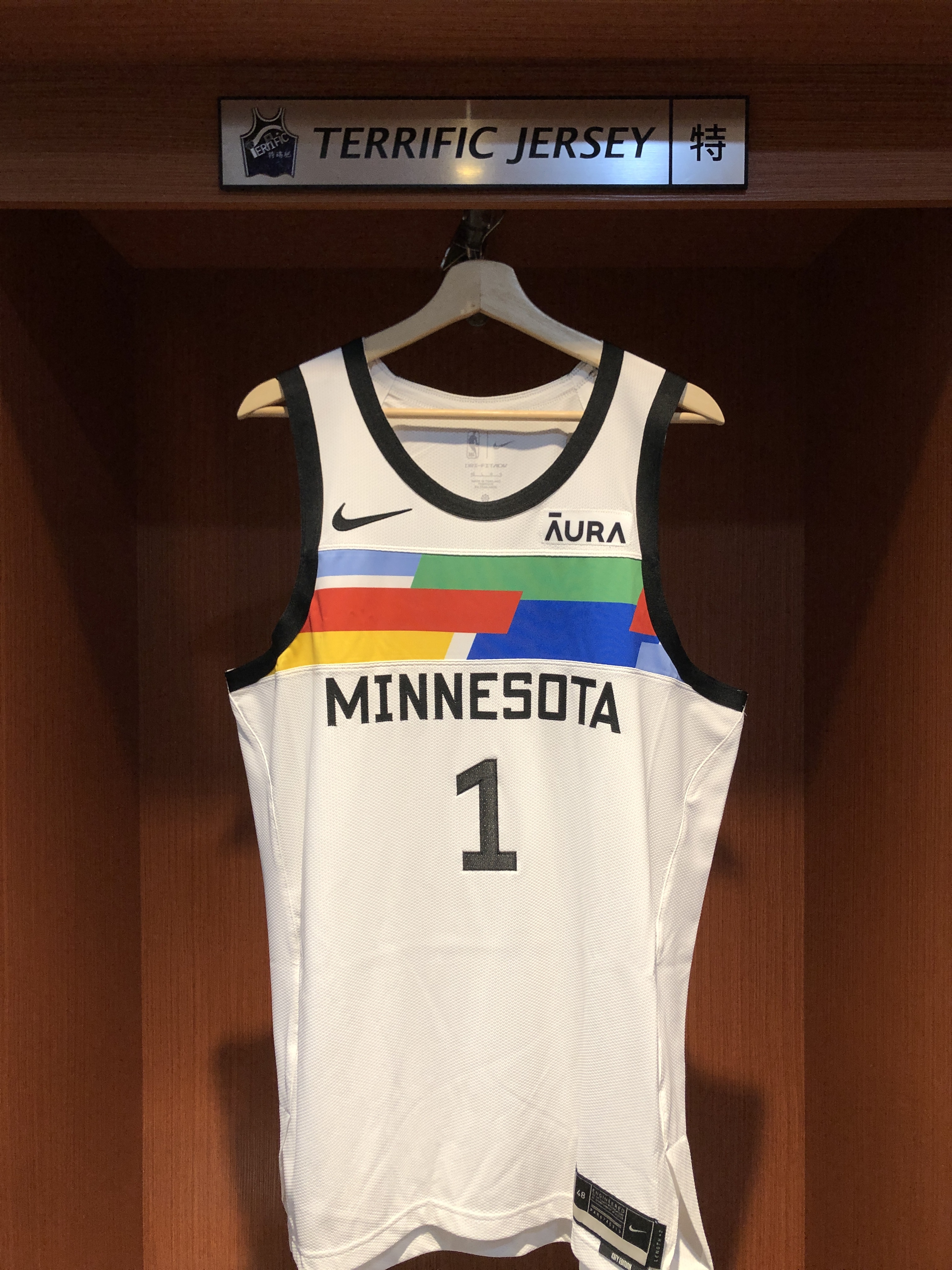 NBA球衣 Anthony Edwards 明尼蘇達灰狼城市 City Nike Authentic 球員版 電繡 含贊助商標 全新