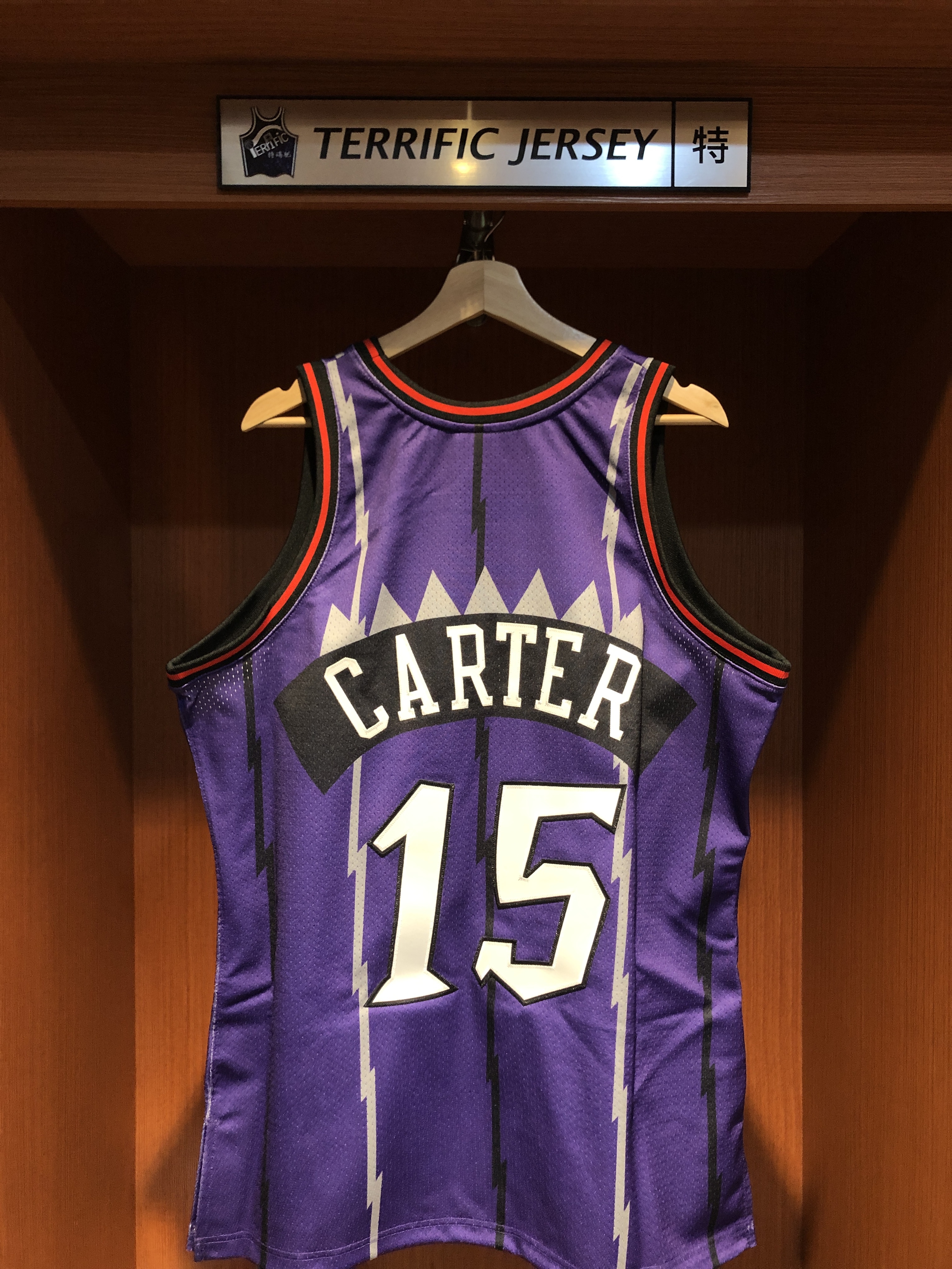 NBA球衣 Vince Carter 多倫多暴龍 98-99 紫大圖 染印 M&N Authentic 球員版 電繡 全新