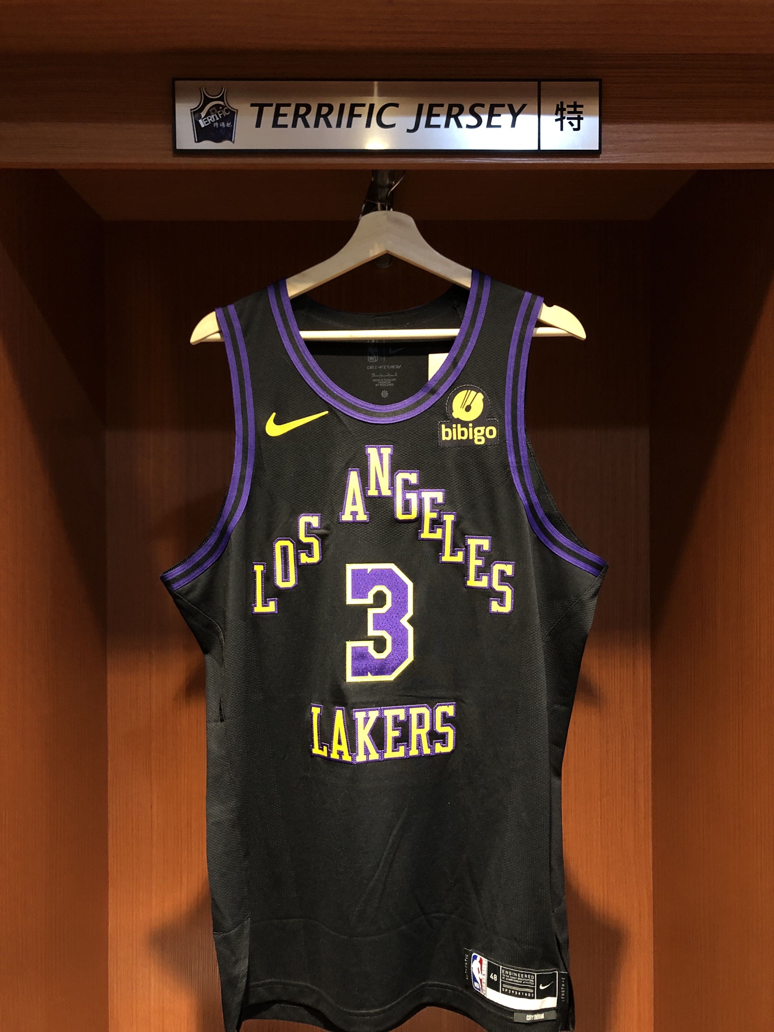 NBA球衣 Anthony Davis 洛杉磯湖人城市黑 City Nike Authentic 球員版 電繡 含贊助商標 全新
