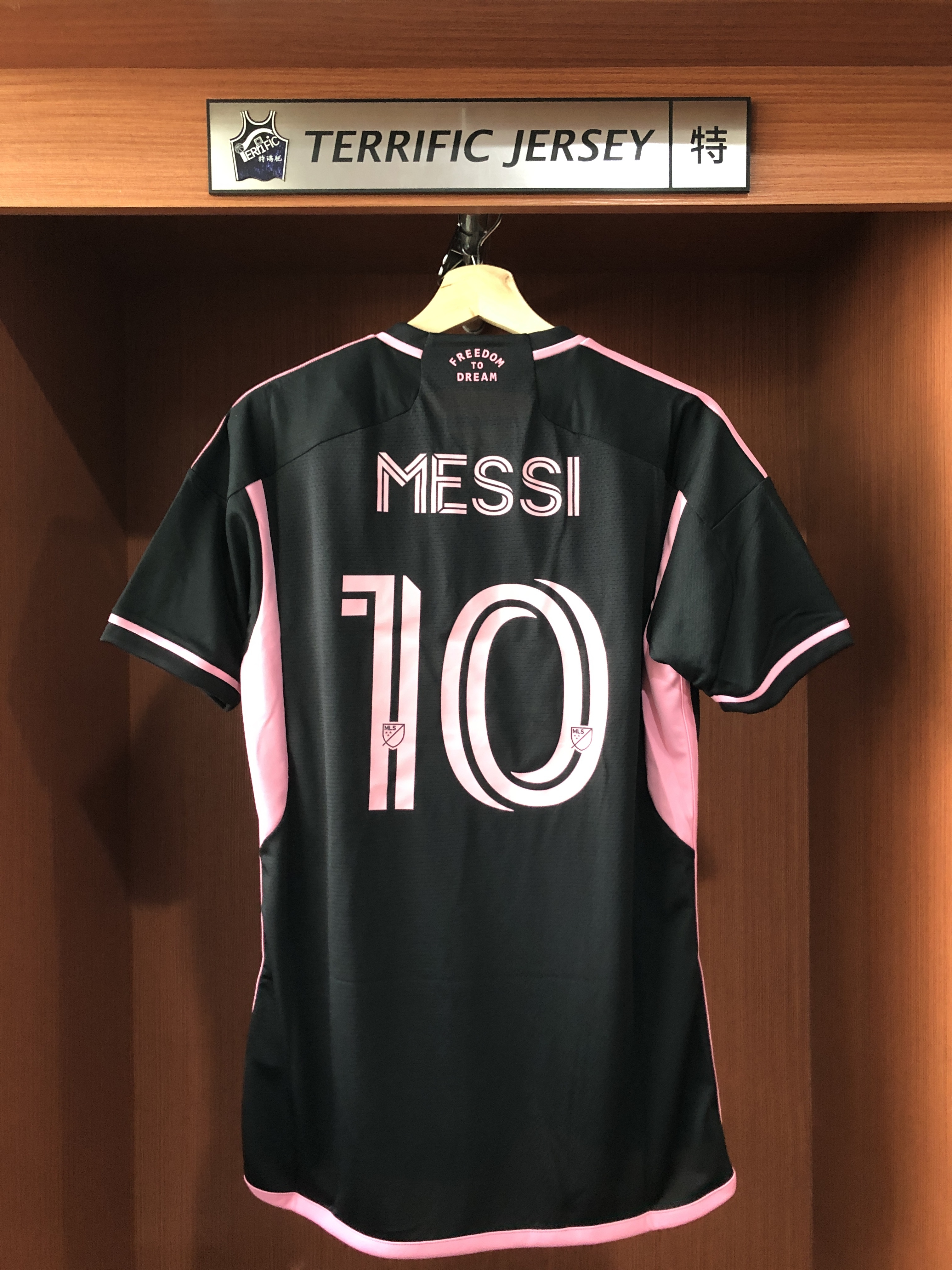 MLS足球 Lionel Messi 邁阿密國際 黑 Adidas Authentic Jersey 球員版 燙印 全新