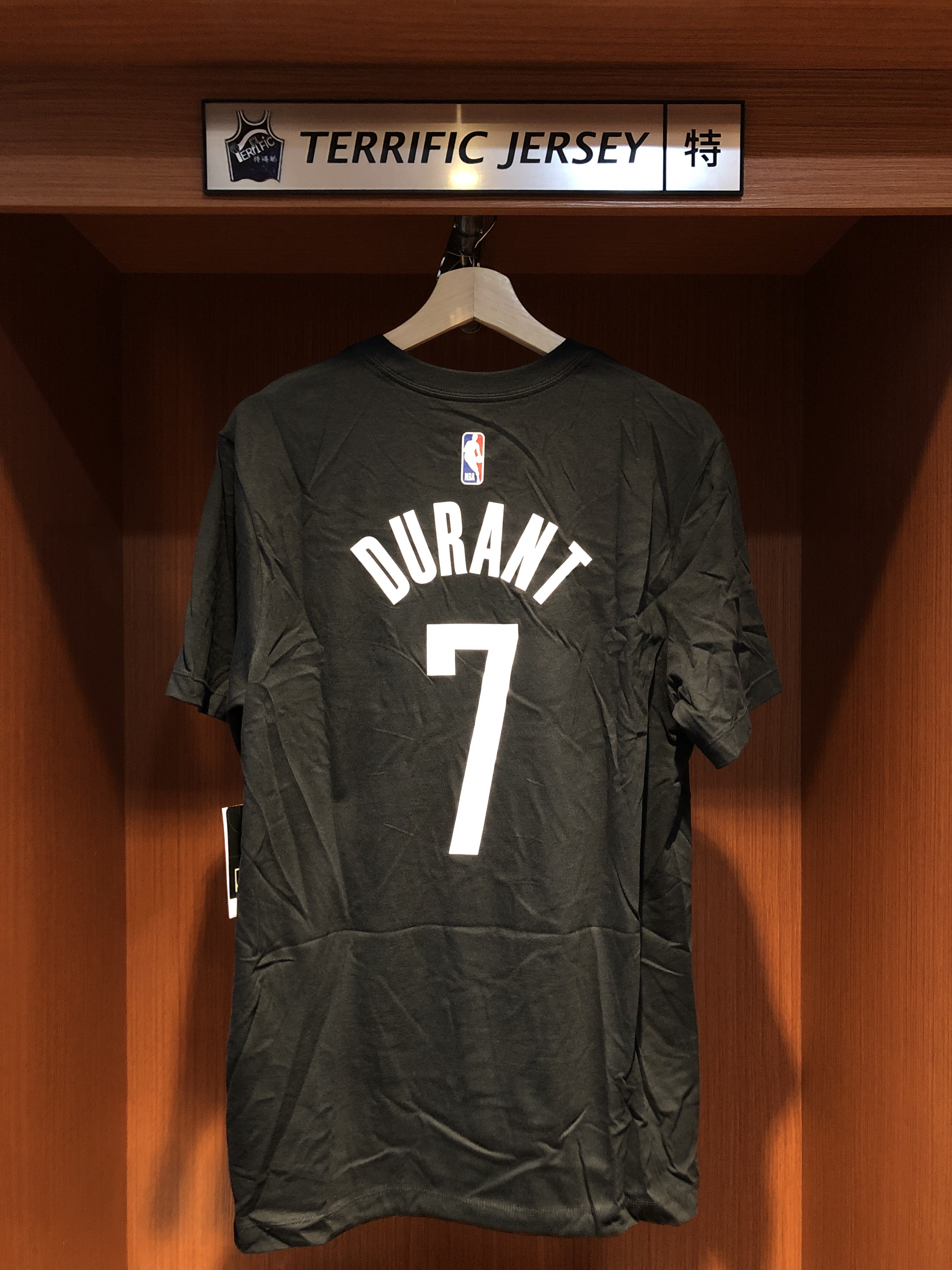 NBA短袖 Kevin Durant 休士頓火箭黑 Statement Jordan Player Name Tee 棉質 短袖 全新