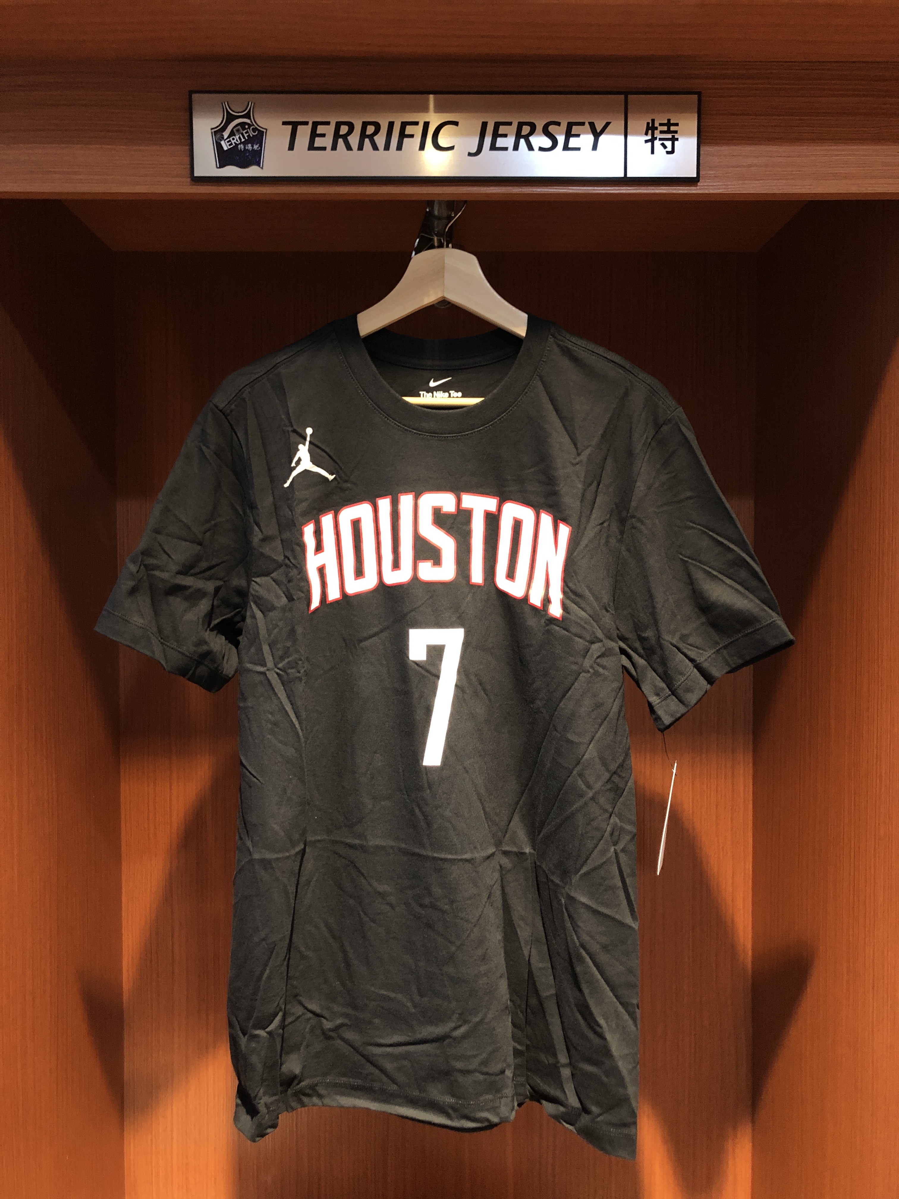 NBA短袖 Kevin Durant 休士頓火箭黑 Statement Jordan Player Name Tee 棉質 短袖 全新