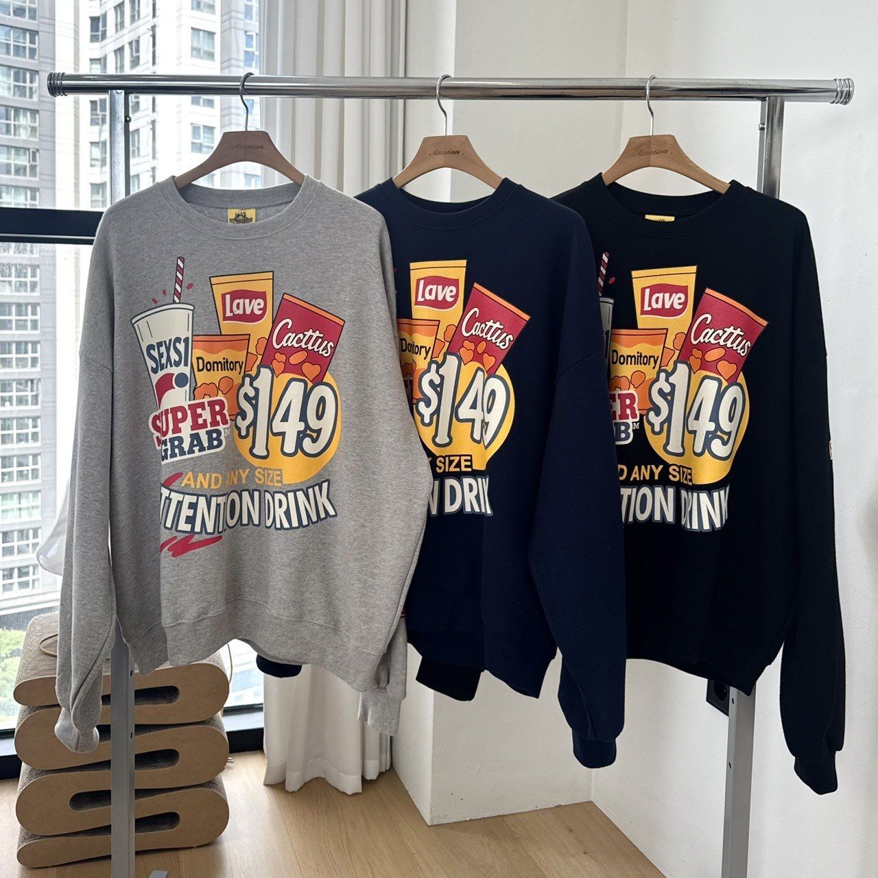 英文字圖案衛衣 BY-433T