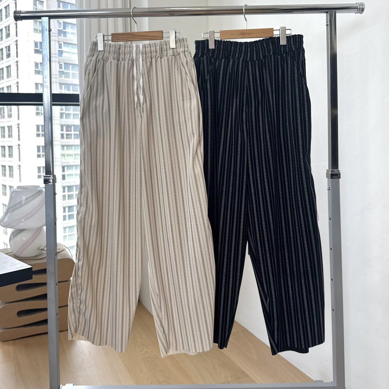 直紋鬆身褲 BY-435P