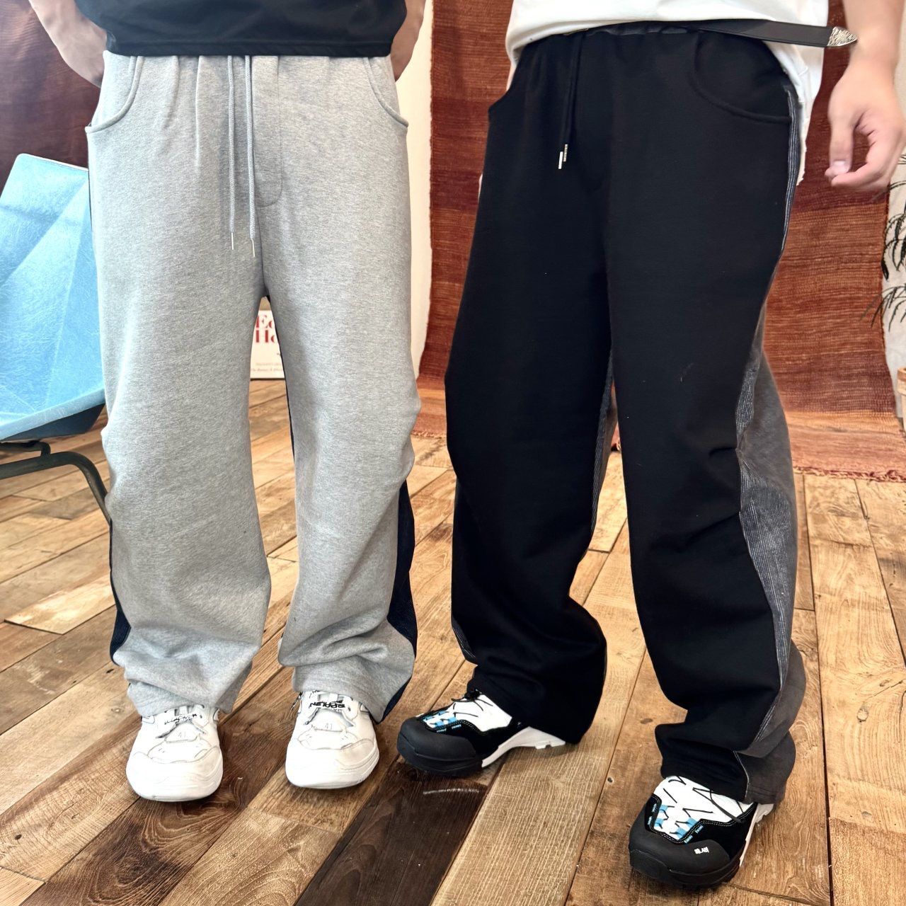 拼色可束腳運動褲 BY-438P