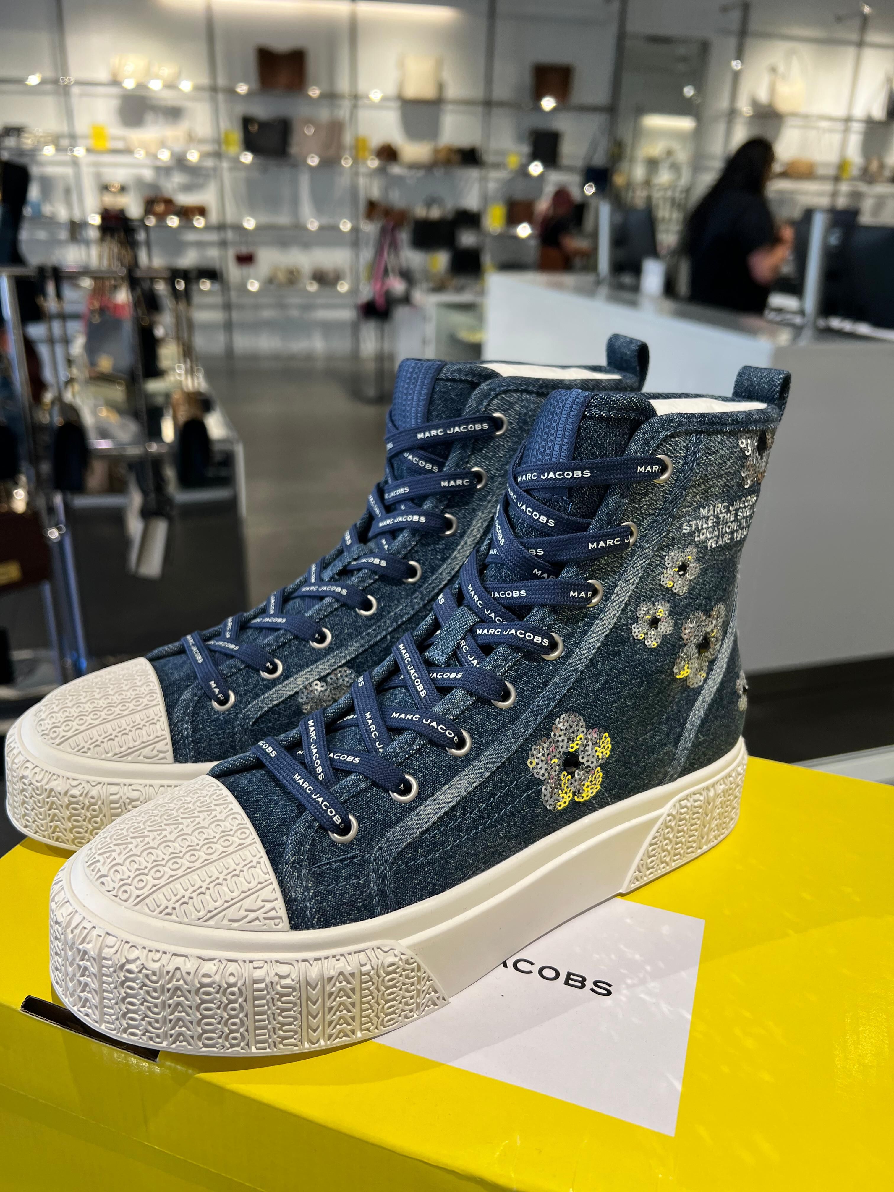 【直播】Marc Jacobs H091501 女裝牛仔高幫鞋