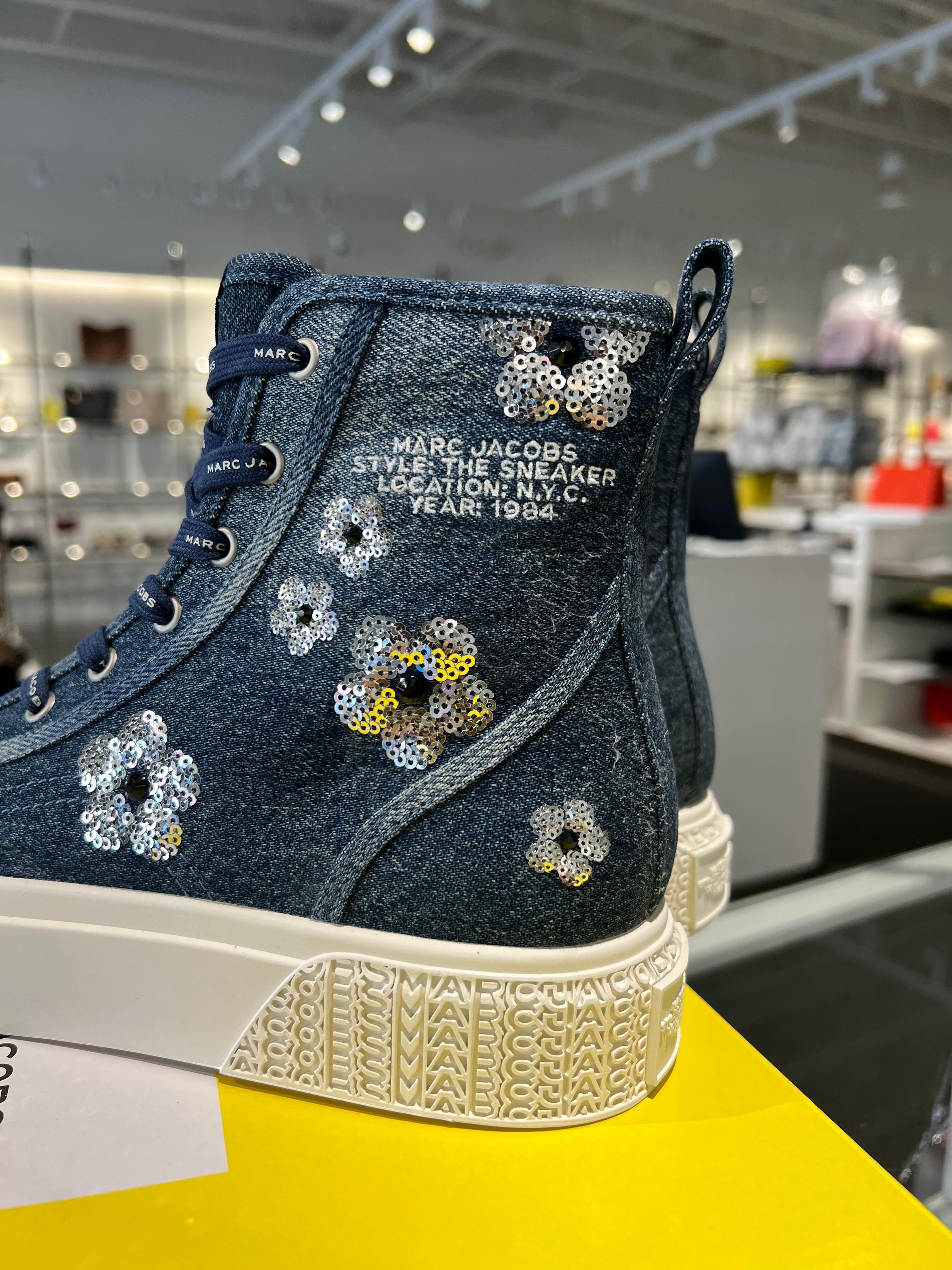 【直播】Marc Jacobs H091501 女裝牛仔高幫鞋