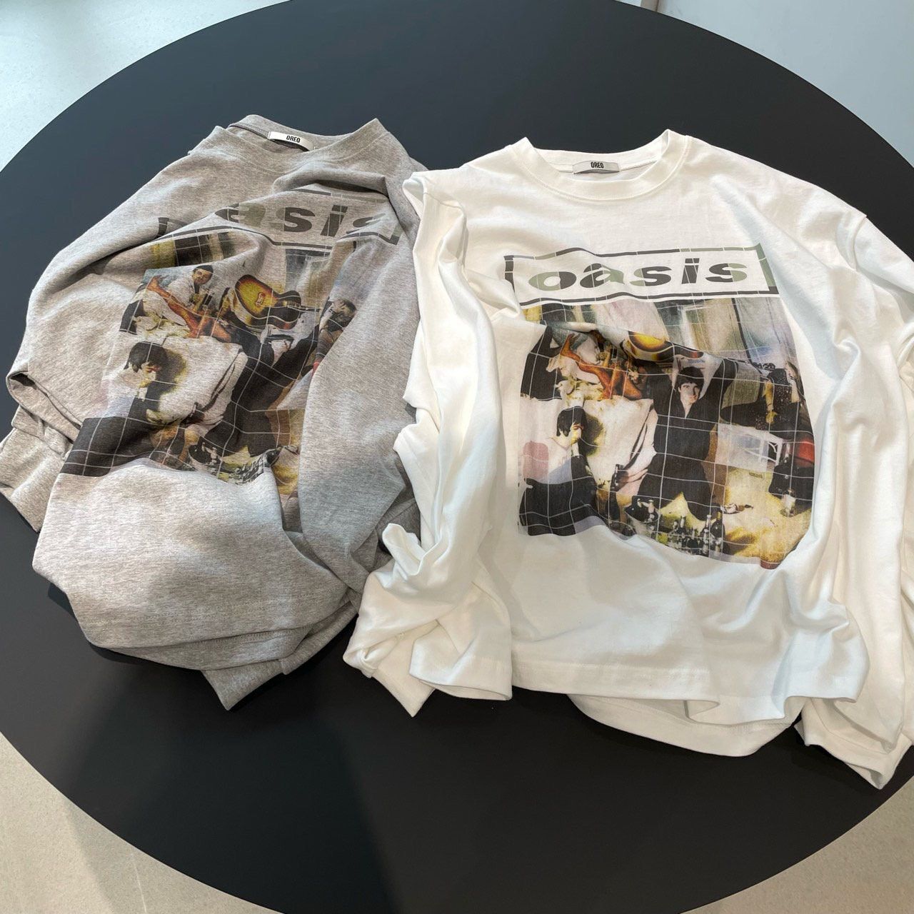 英文字圖案長袖衫 OREO-125T