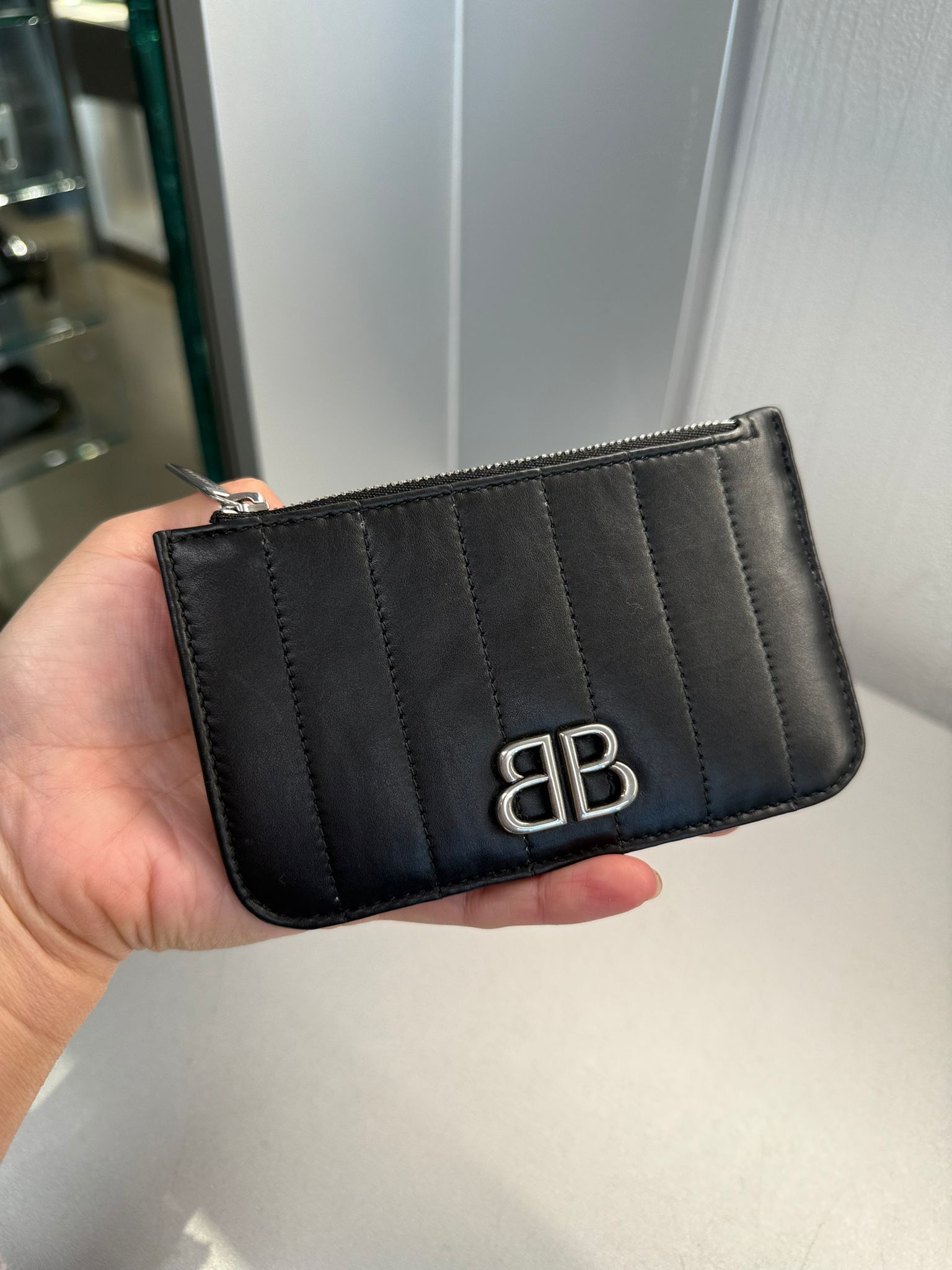 Balenciaga Monaco Long Cardholder Black 765465