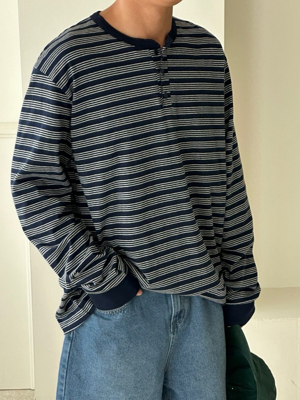 橫間長袖衫 Veil-067T