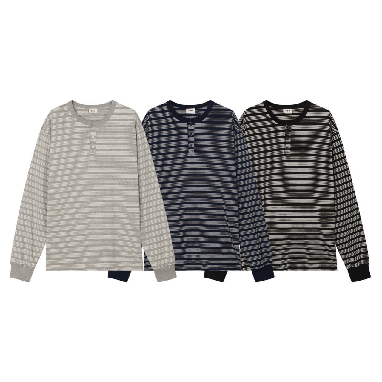 橫間長袖衫 Veil-067T